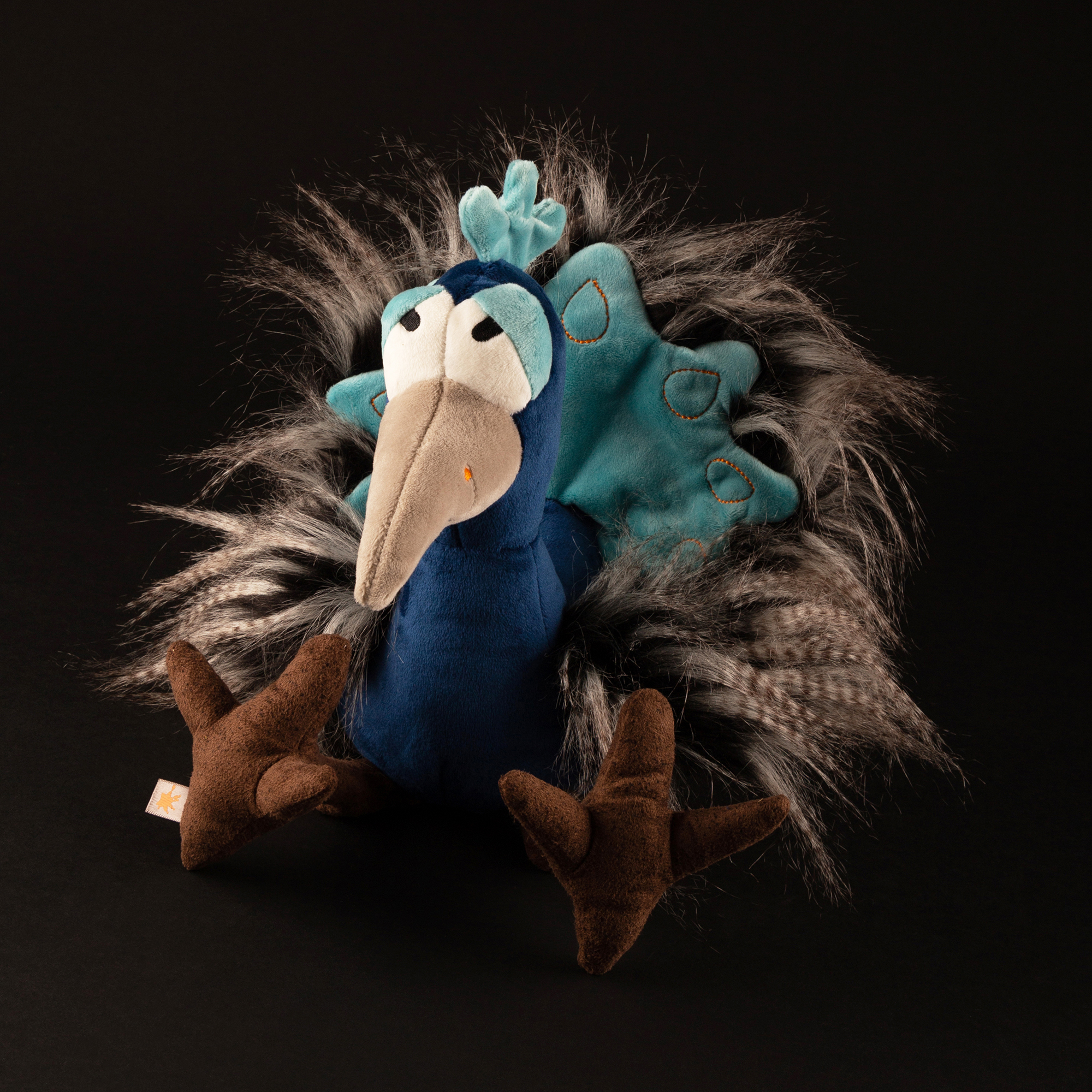 Plush peacock, Kikeriki Plush peacock, Kikeriki