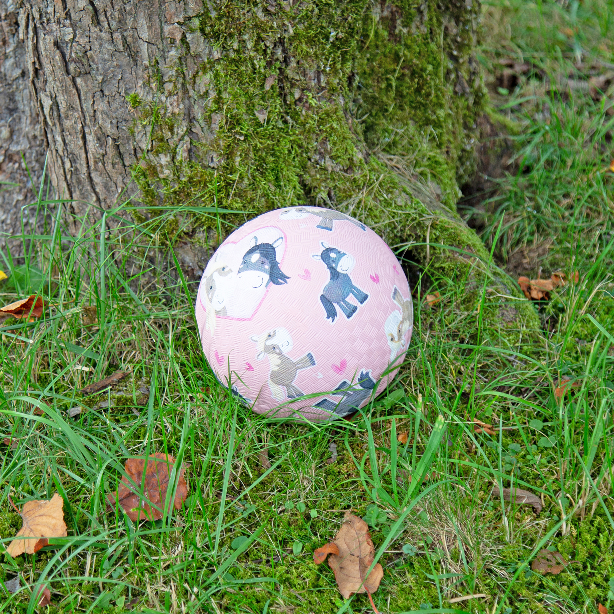 Rubber ball pony, pink