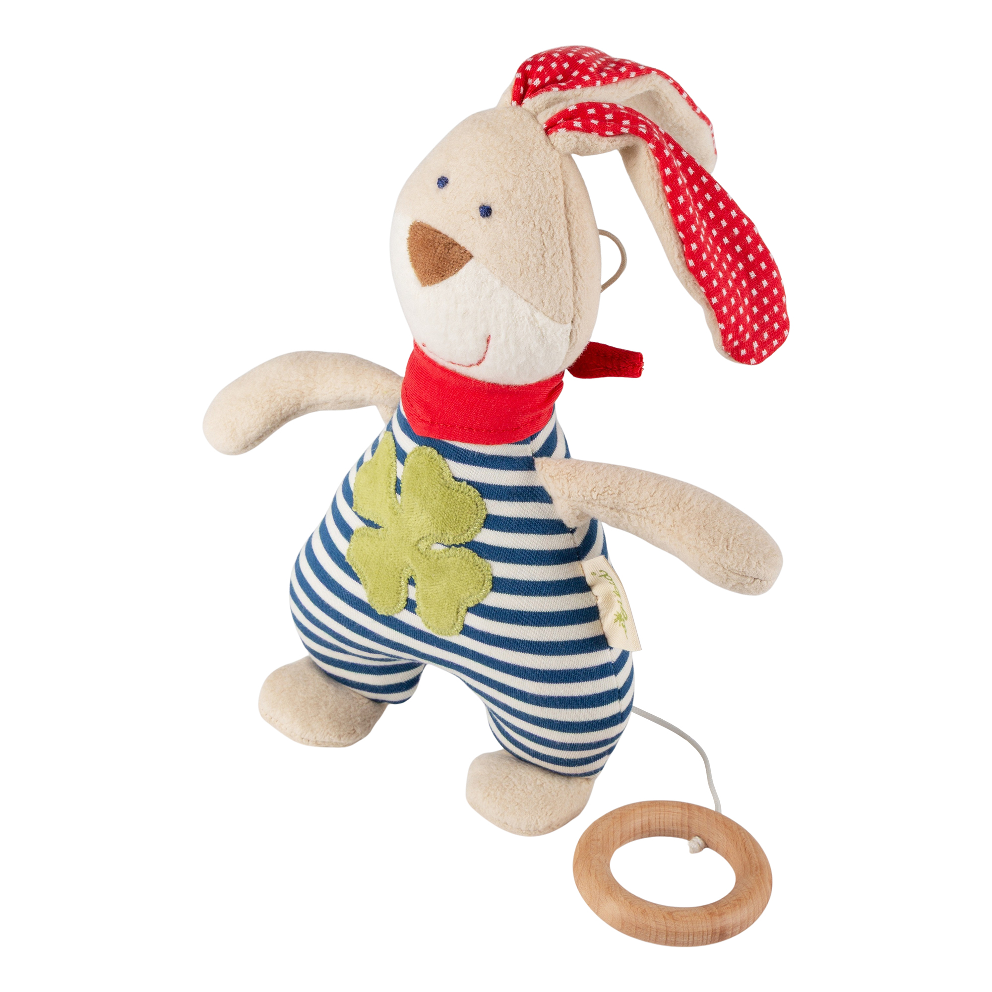 Musical soft toy rabbit, organic