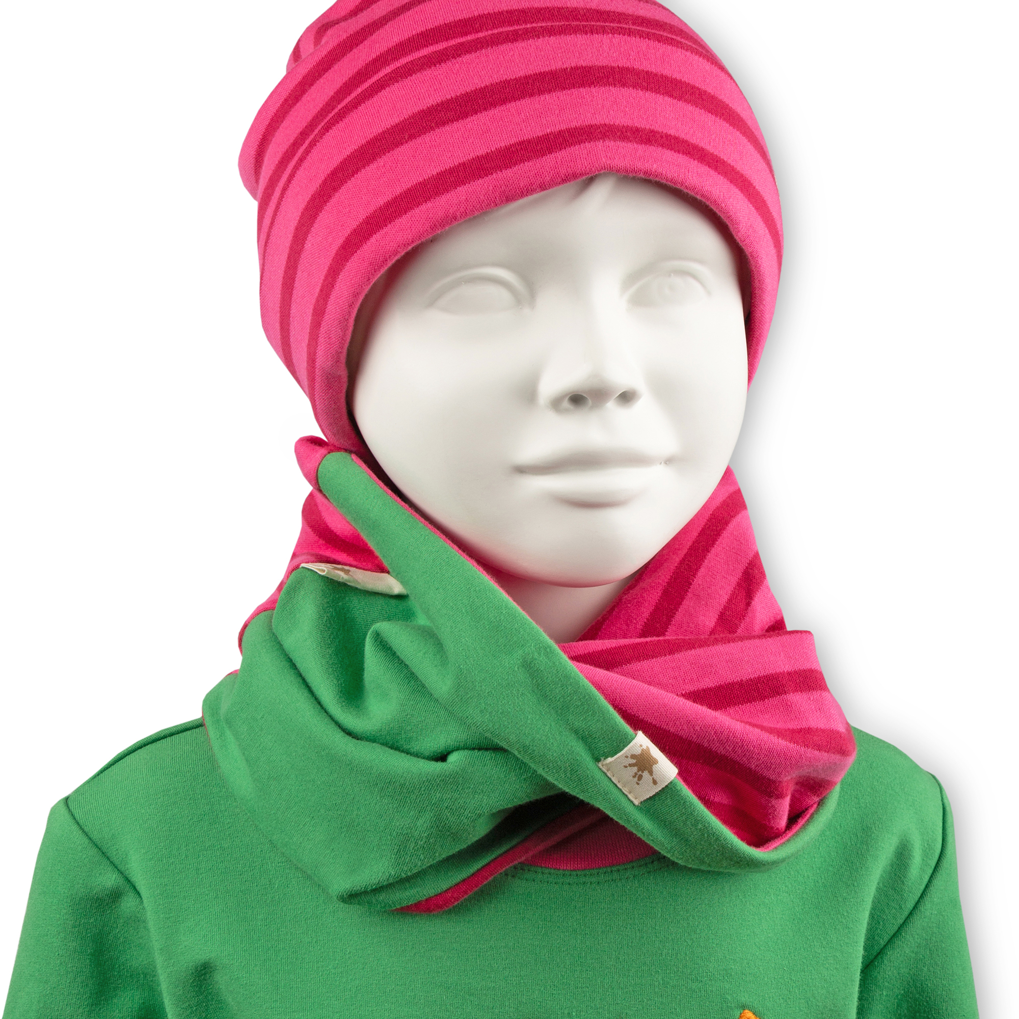 Intertwined children's loop scarf neck gaiter Crazy Llama