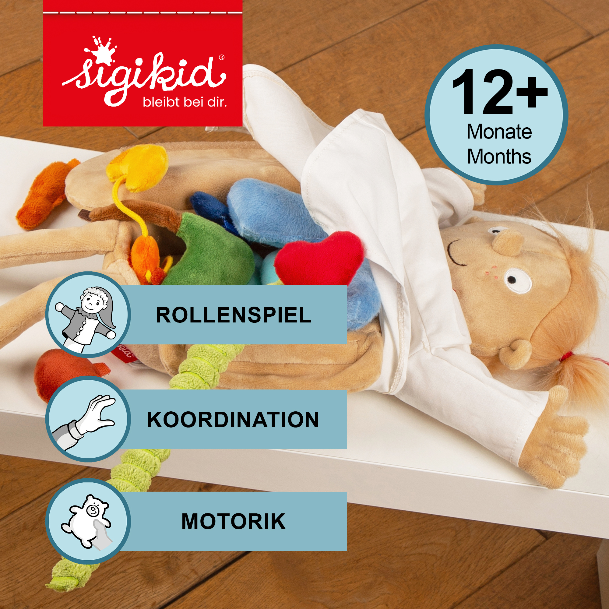 Plush doll Rosi, the little patient