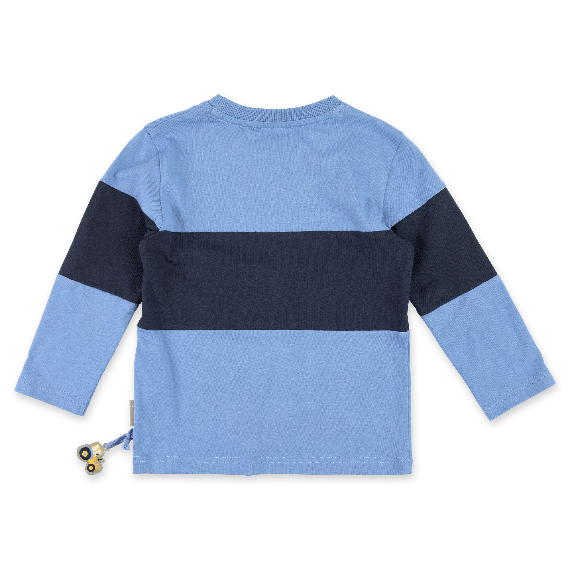 Kinder Langarmshirt Colour Blocking in Blau