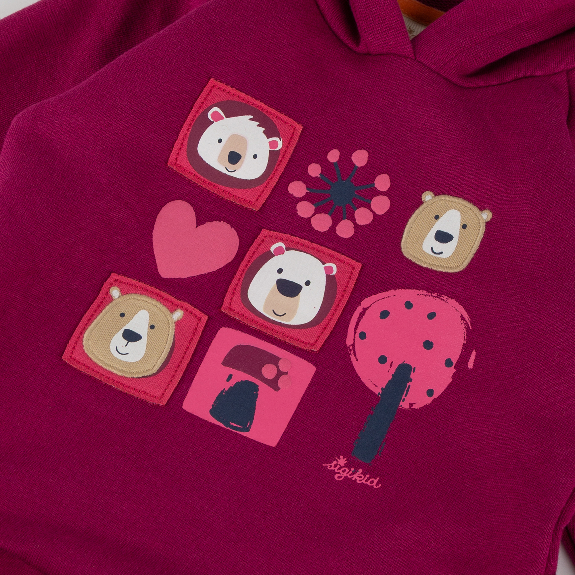 Girls' hooded sweat dress Fancy Forest