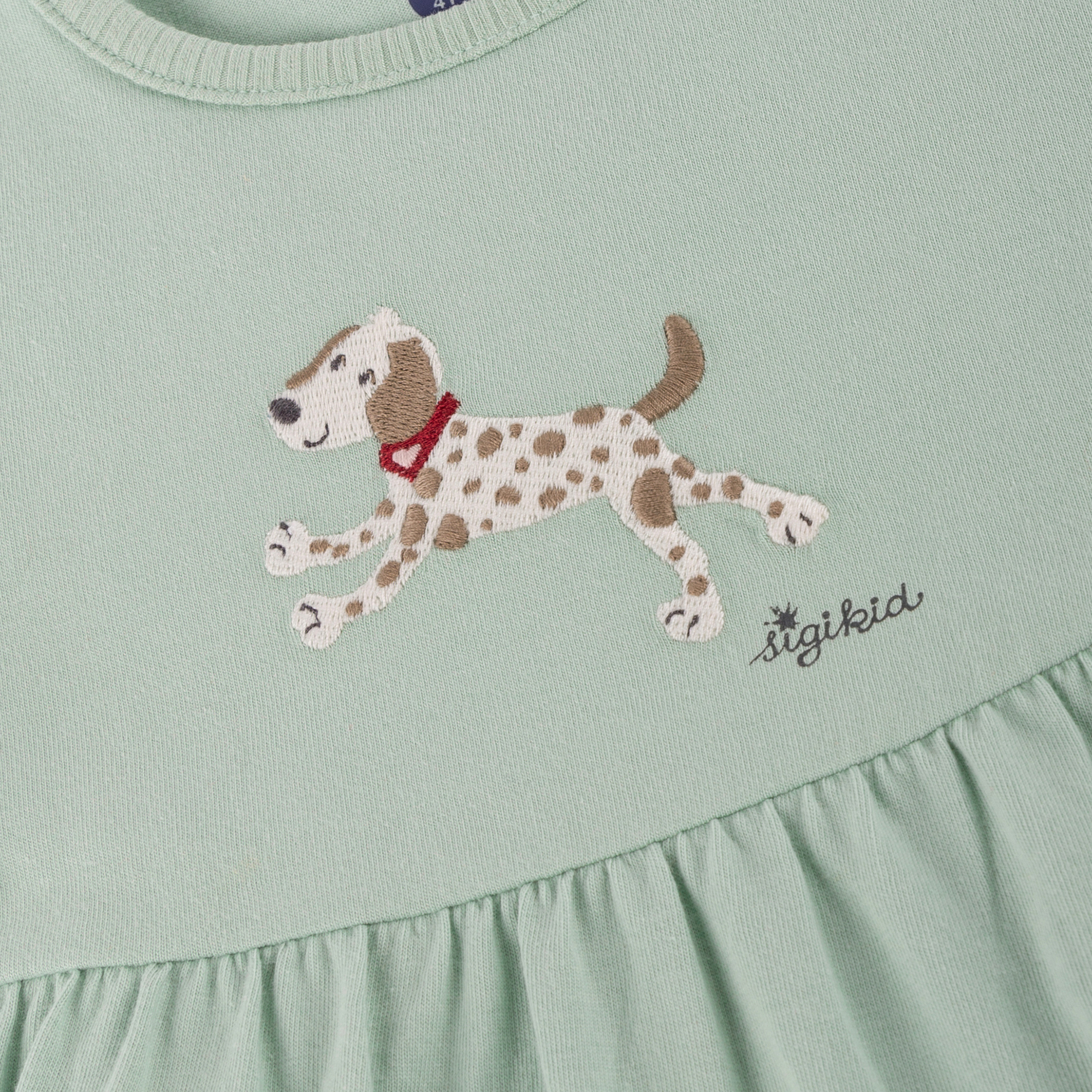 Kinder Stufen-Kleid Hund Funny Dog, grün Kinder Stufen-Kleid Hund Funny Dog, grün