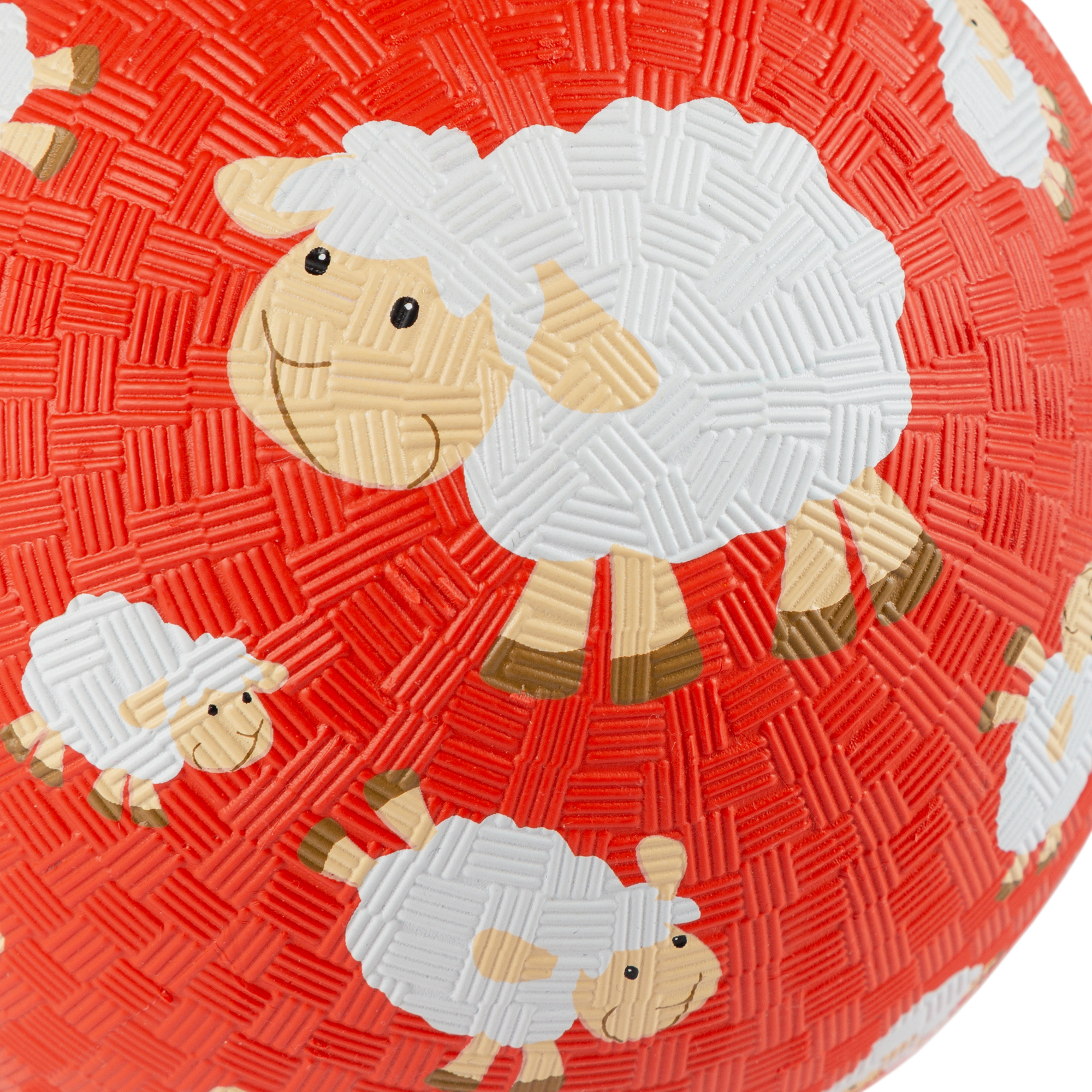 Red rubber ball sheep, 17 cm, natural caoutchouc Red rubber ball sheep, 17 cm, natural caoutchouc