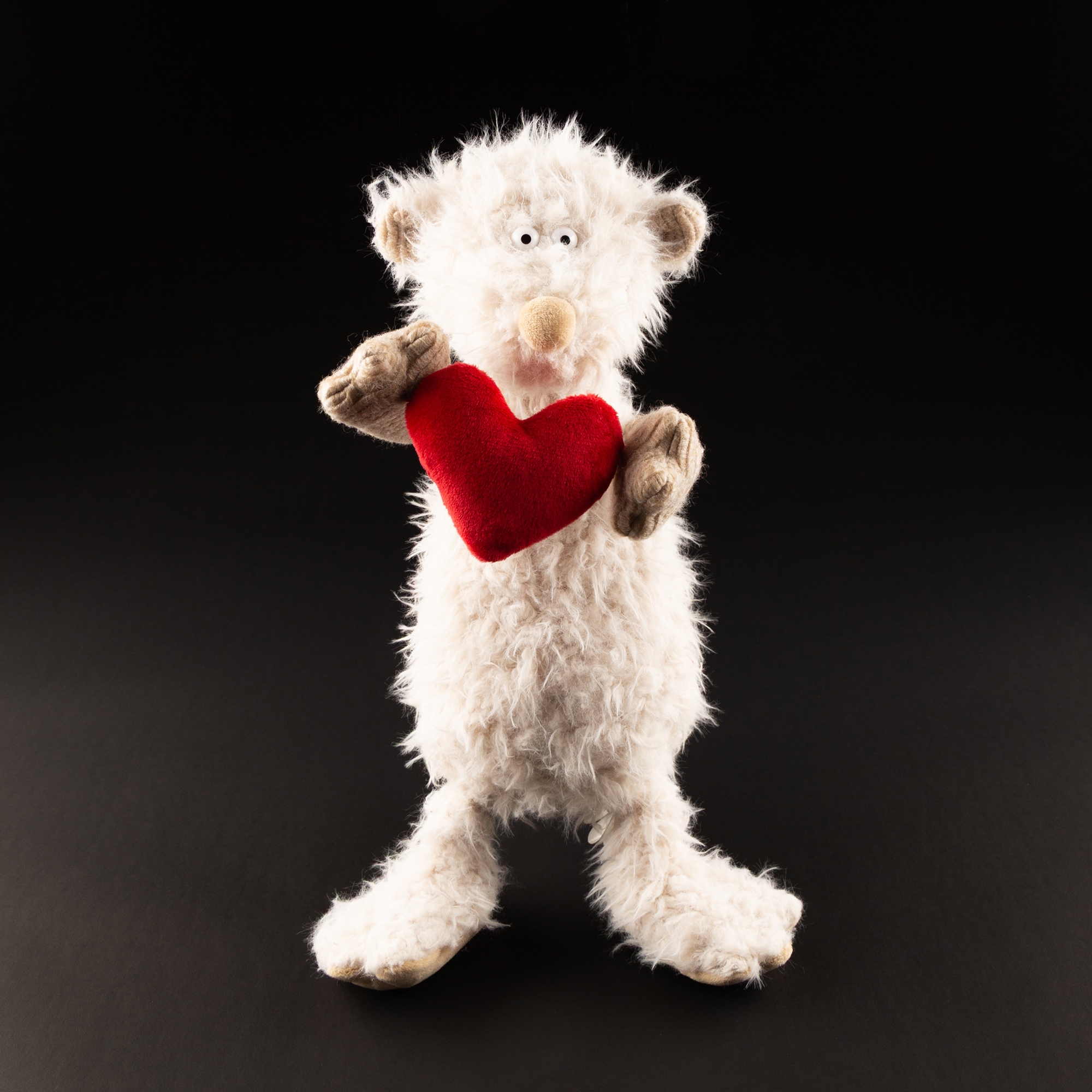 Shaggy plush bear Ach Good!, écru