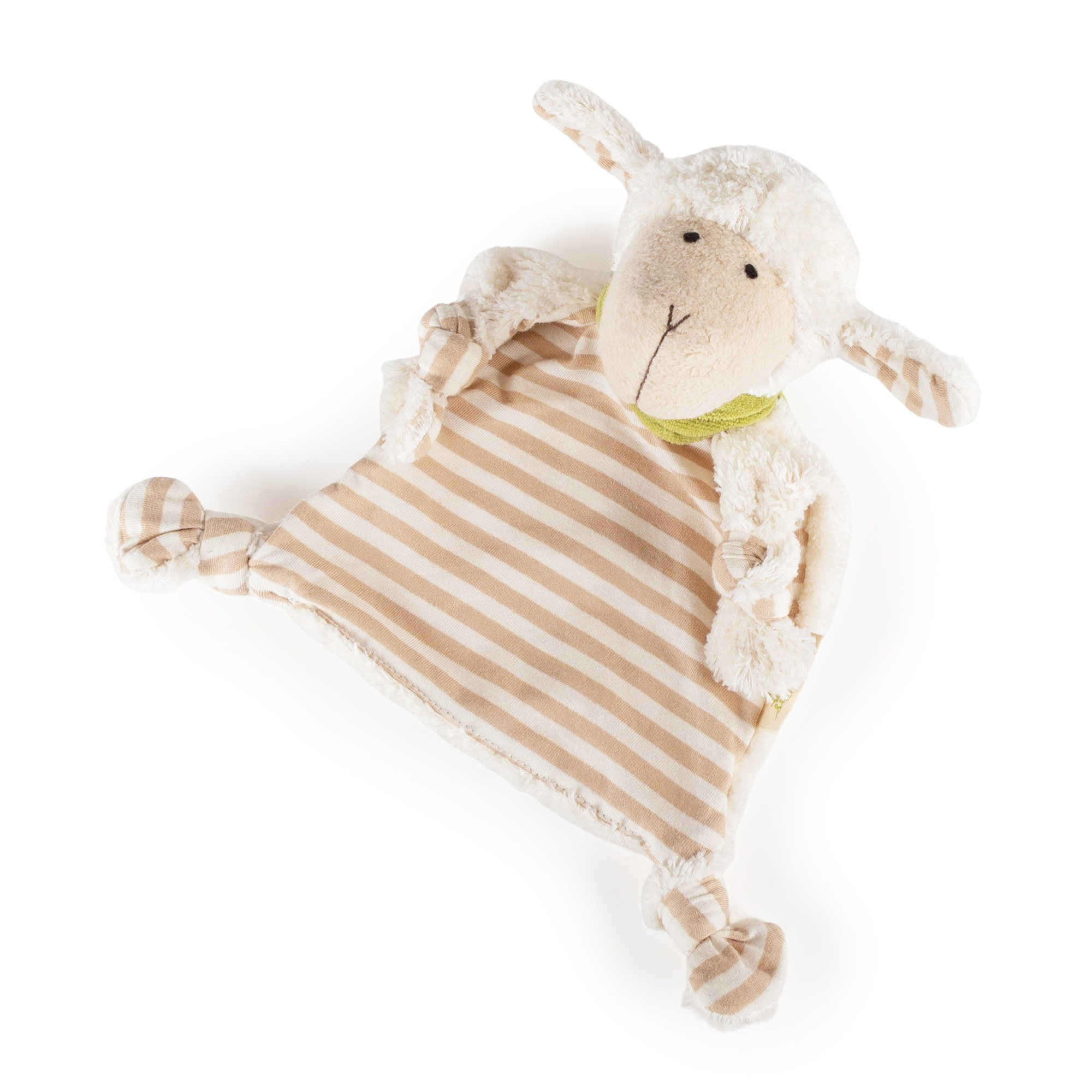 Baby comforter blankie sheep, organic cotton & virgin wool, Pure Collection