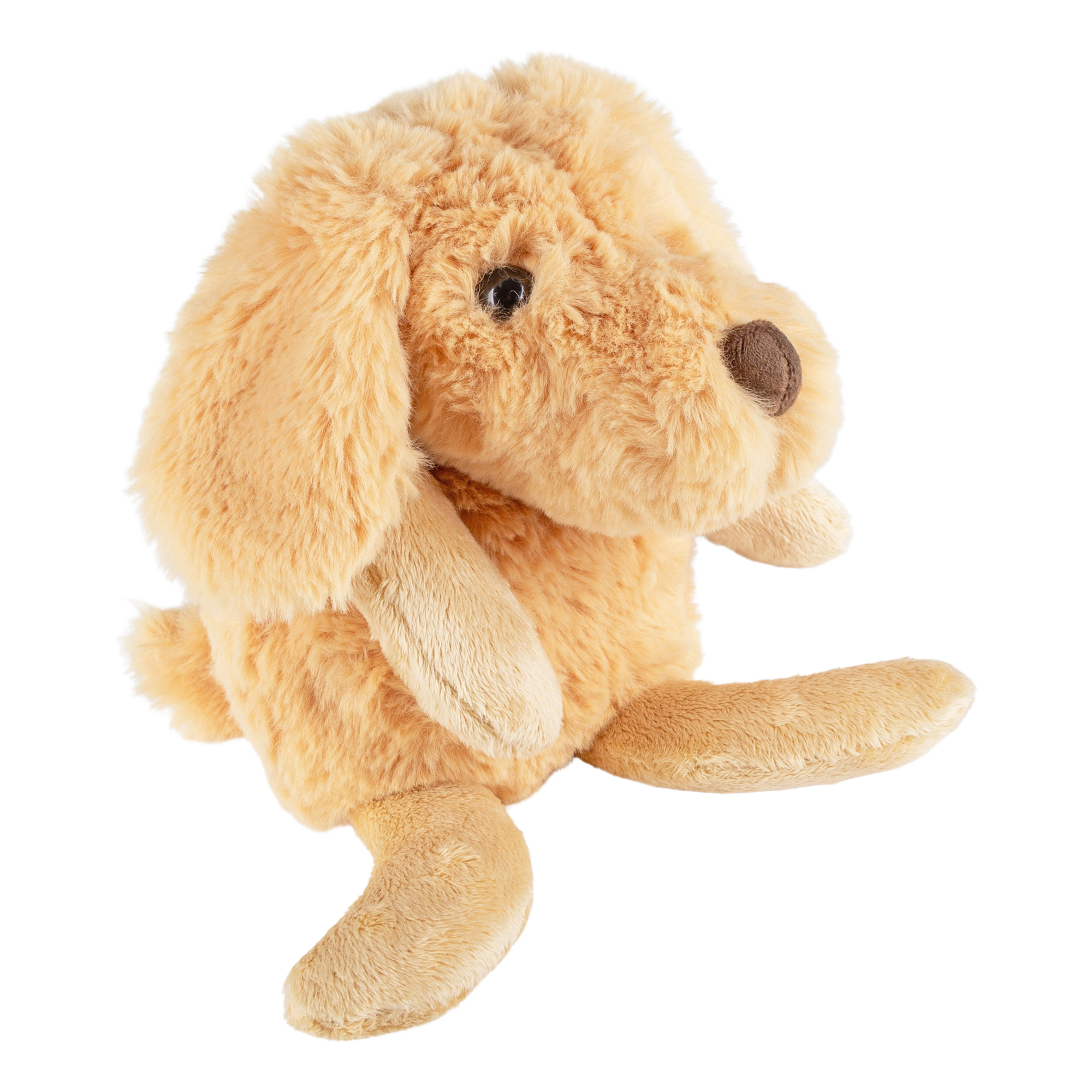 Kuscheltier Hund liegend beige, Flauscherie