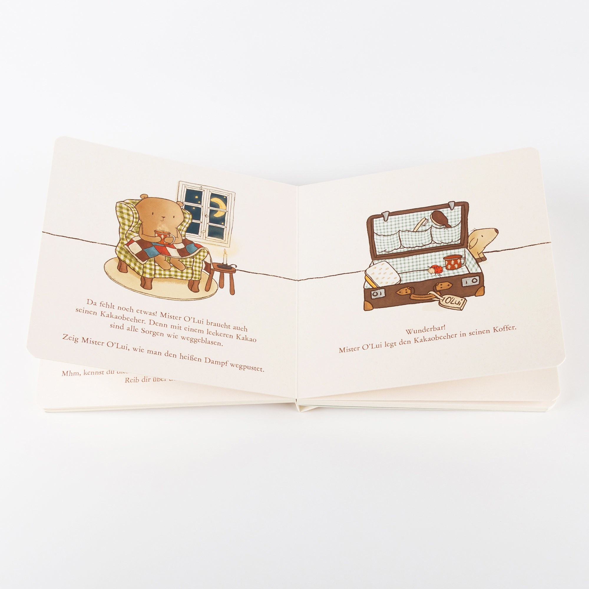 Mitmach-Kinderbuch Mister O'Lui packt das Glück in seinen Koffer Mitmach-Kinderbuch Mister O'Lui packt das Glück in seinen Koffer