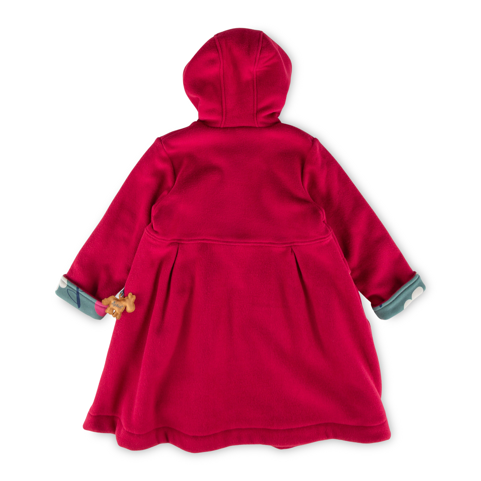 Hooded children's fleece dress coat, lined, Pony Love Hooded children's fleece dress coat, lined, Pony Love