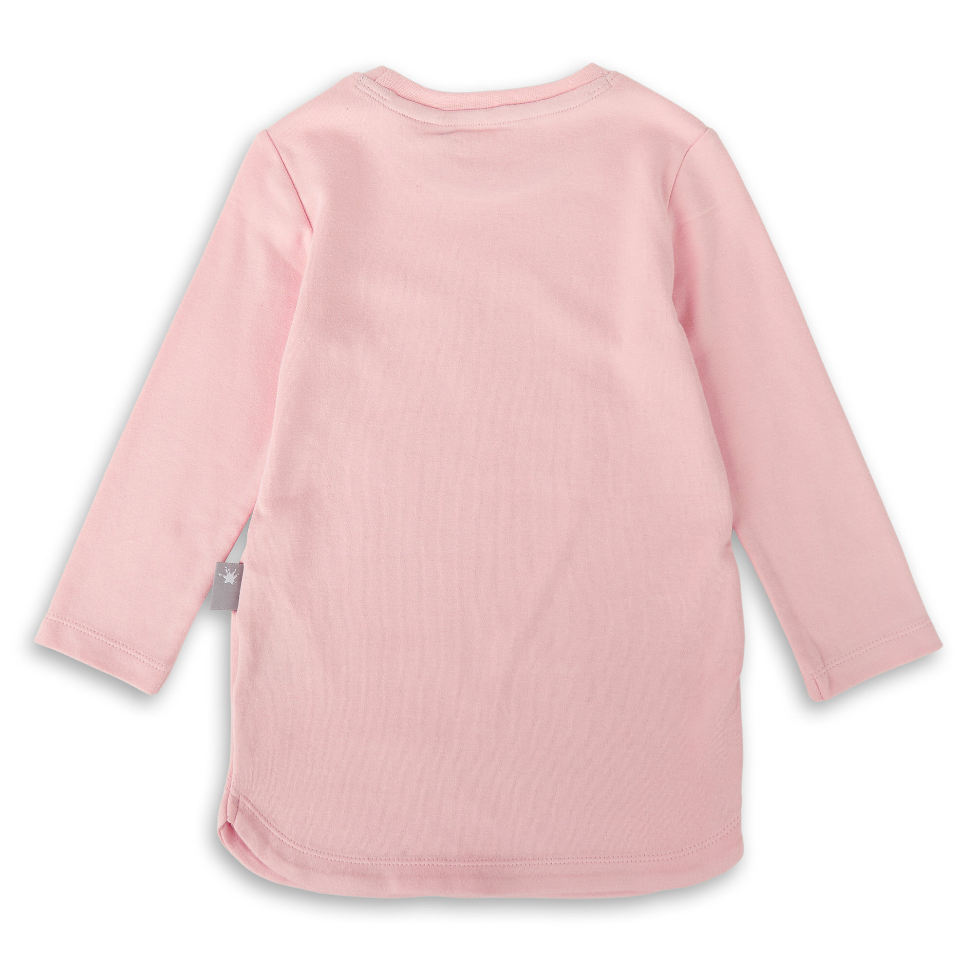 Long-sleeved girls' pyjamas dog, pink/grey