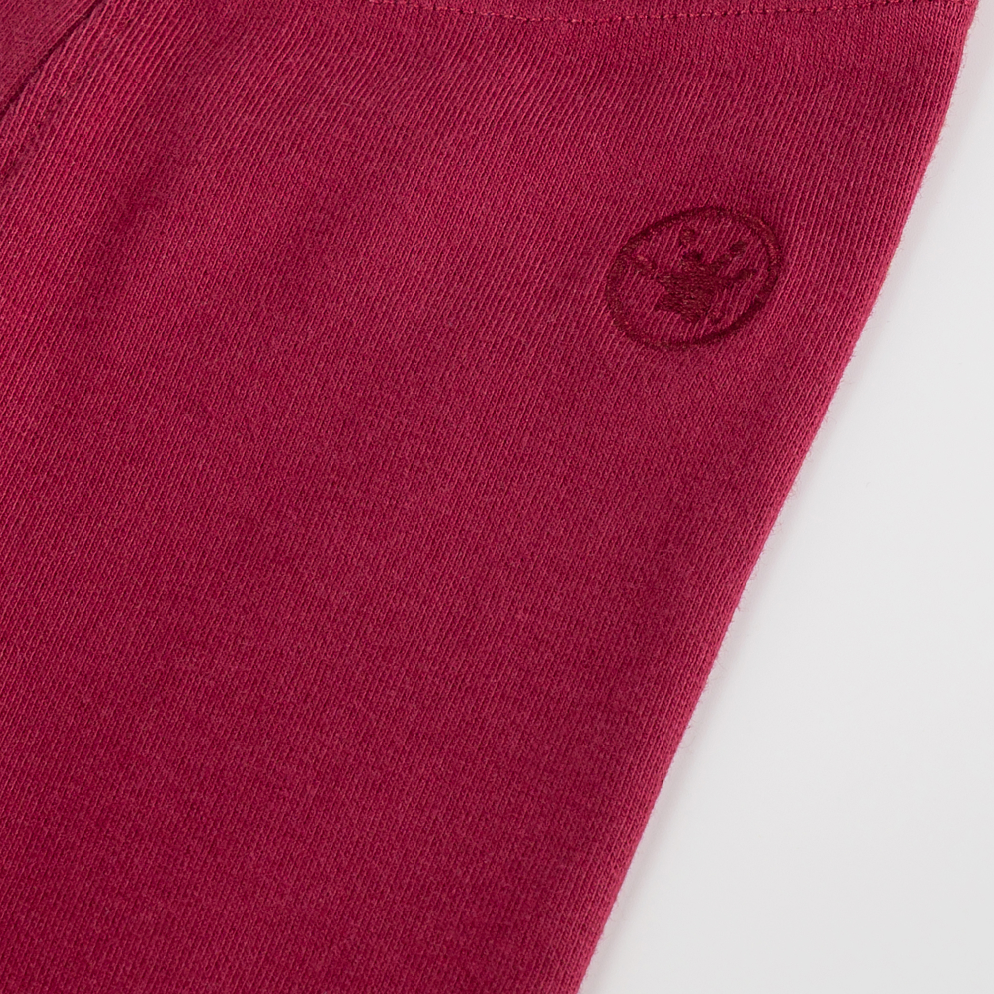 Baby rib knit leggings, dark red