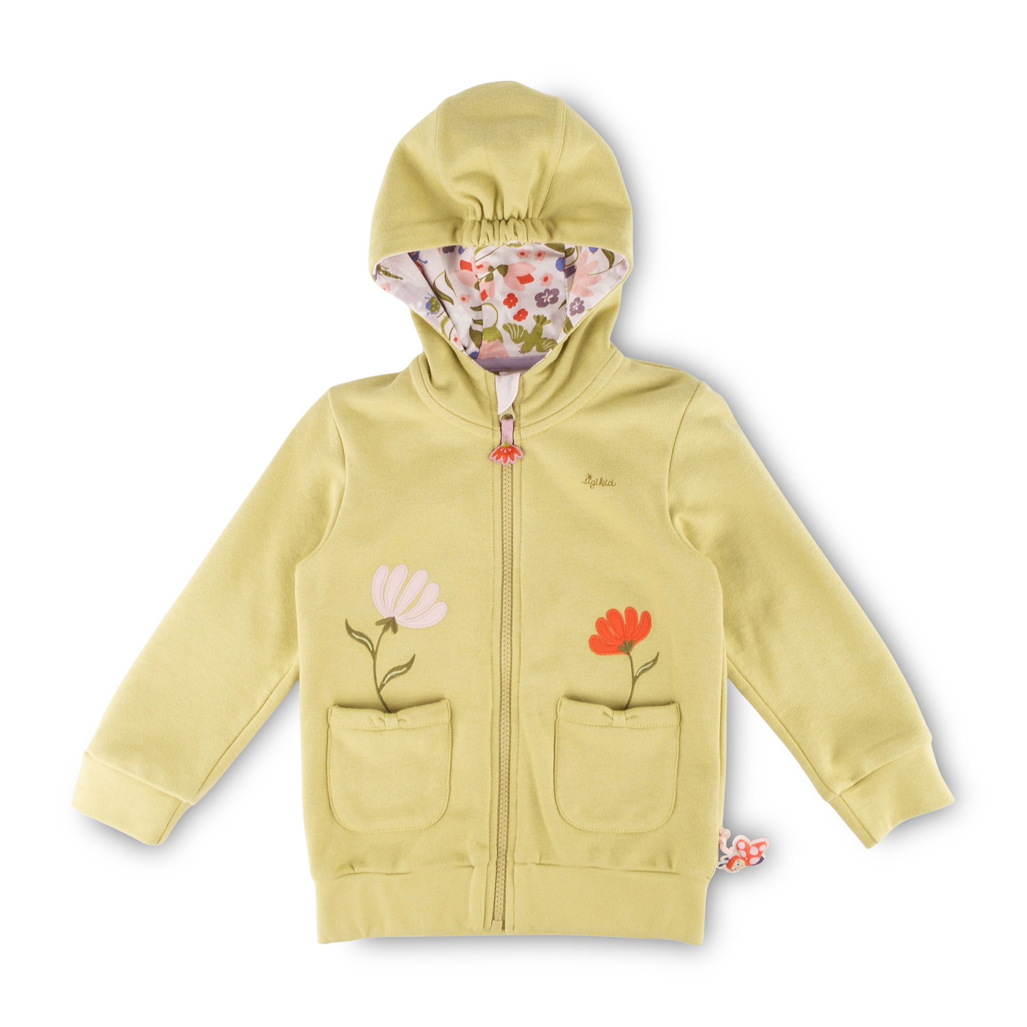 Hooded children's sweat jacket, Happy Ladybug