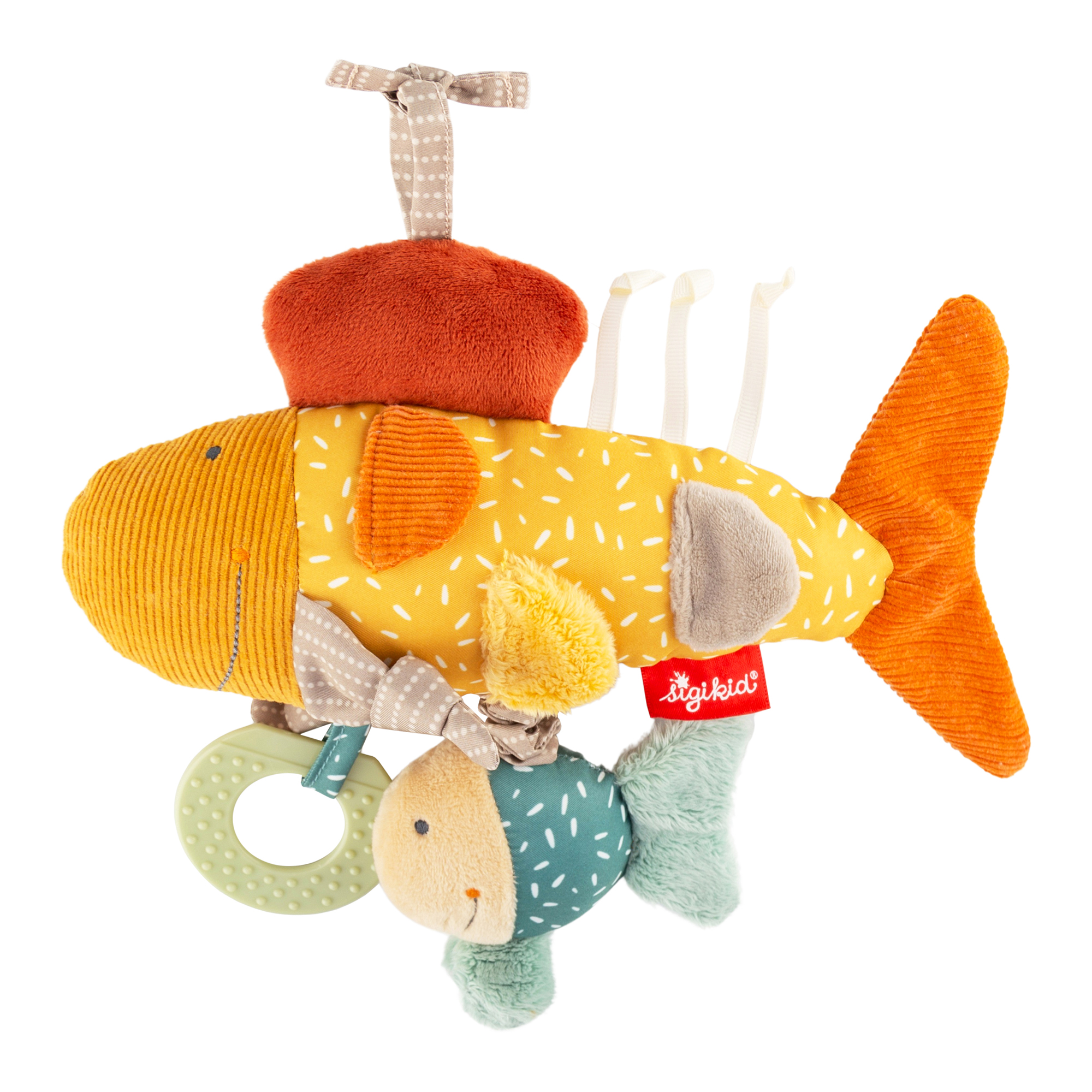 Baby activity vibration plush toy fish Baby activity vibration plush toy fish