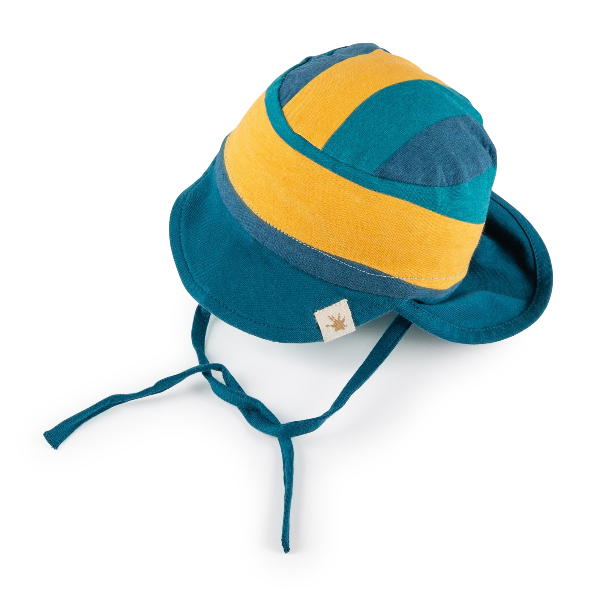 Baby sun hat, peaked, neck-flap, Tractor & Co