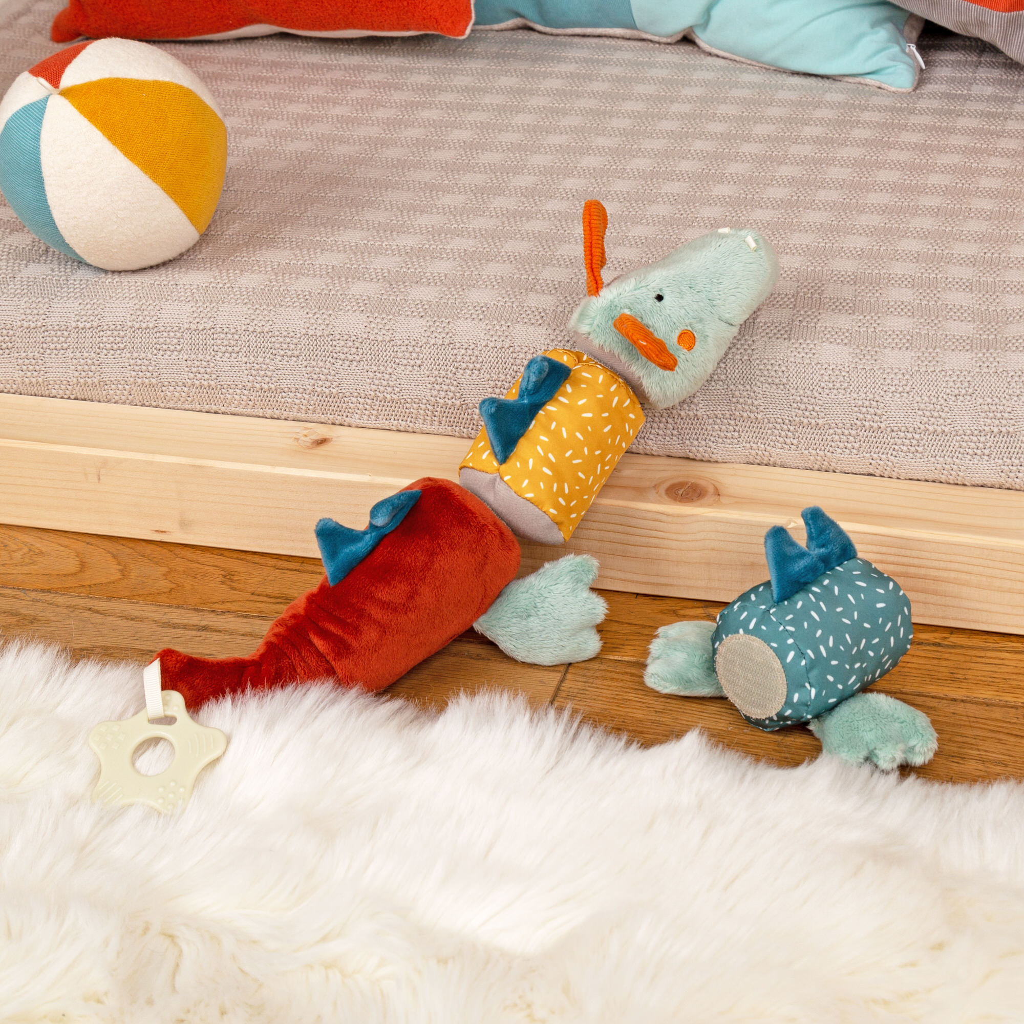 Baby soft toy puzzle dragon