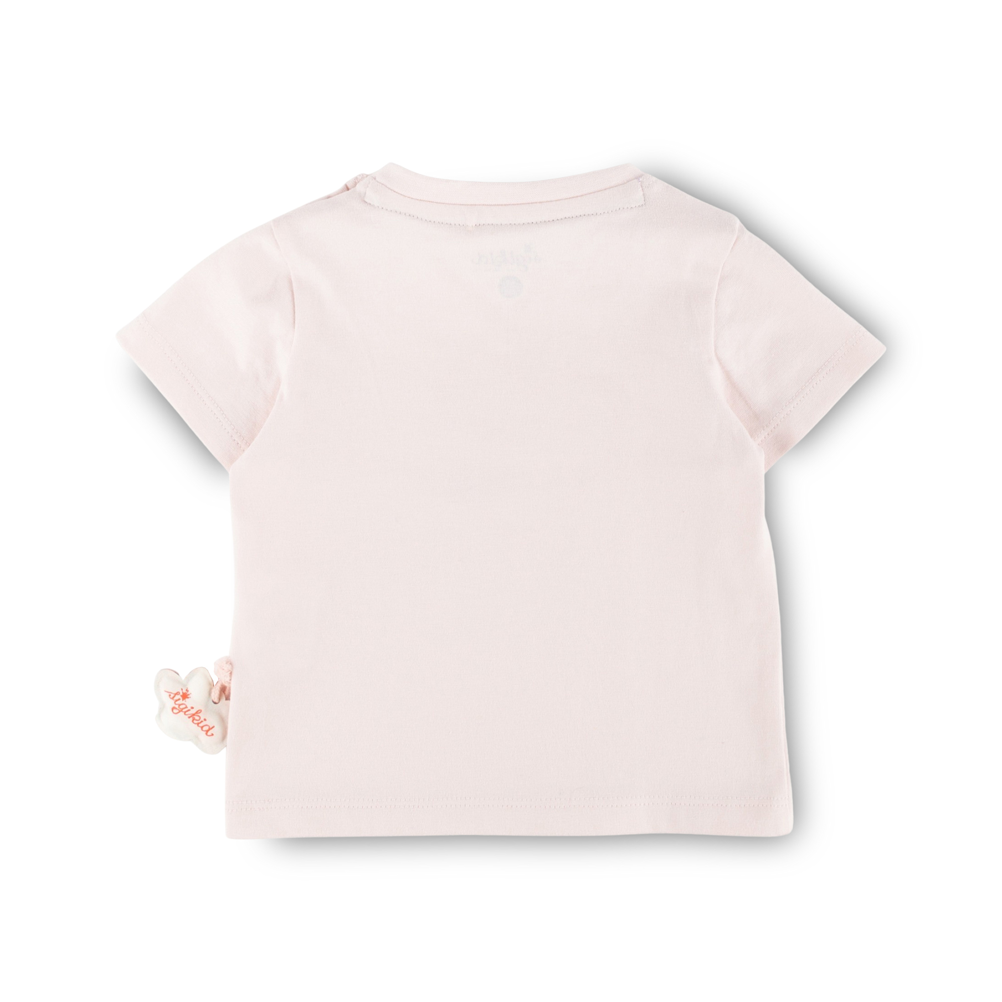 Baby T-shirt ladybug & heart, pale pink