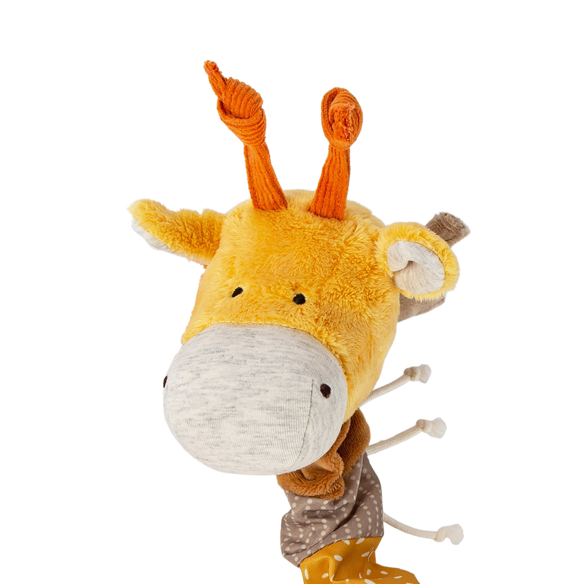 Activity plush toy giraffe, retractable neck