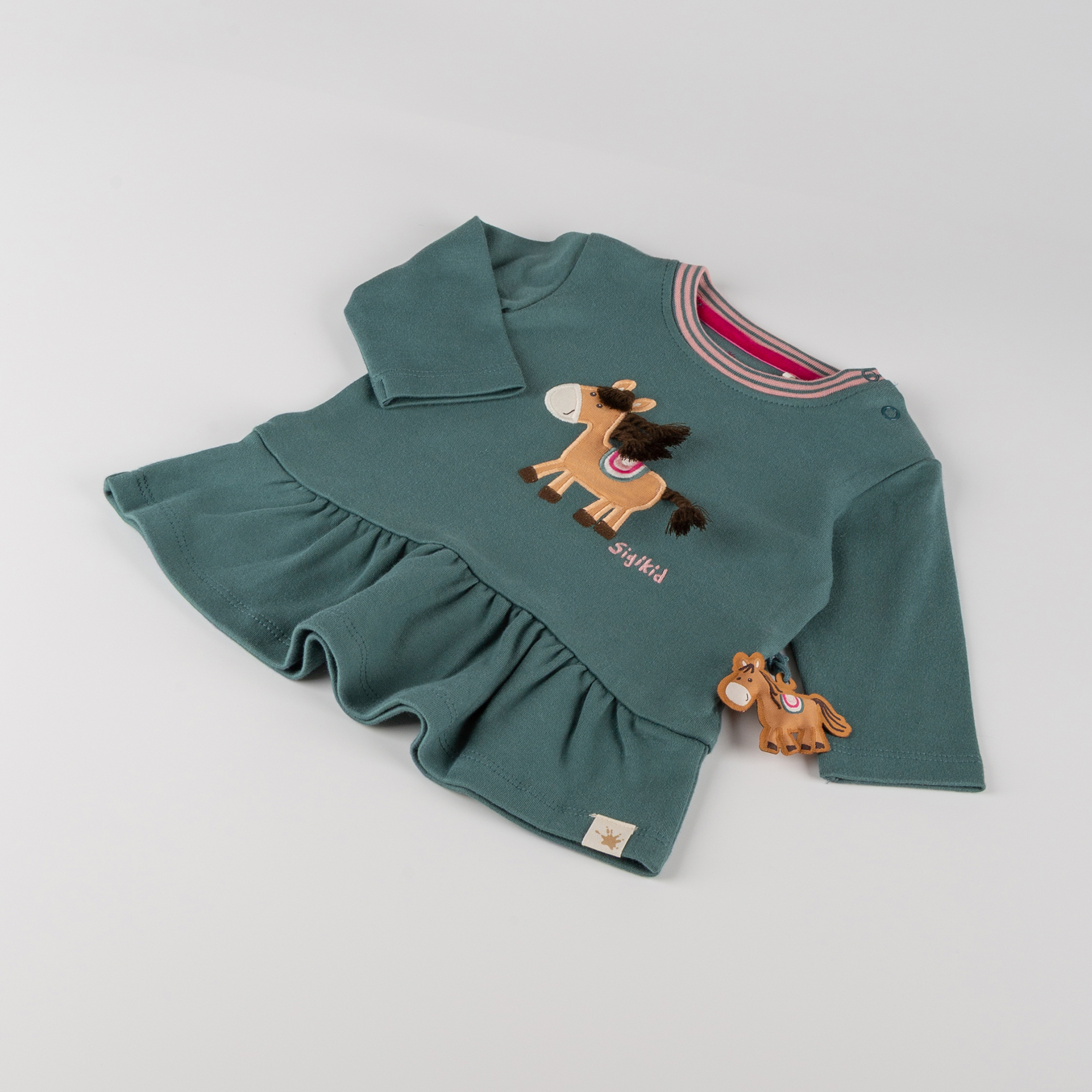 Baby Kleid Pony Love, grün