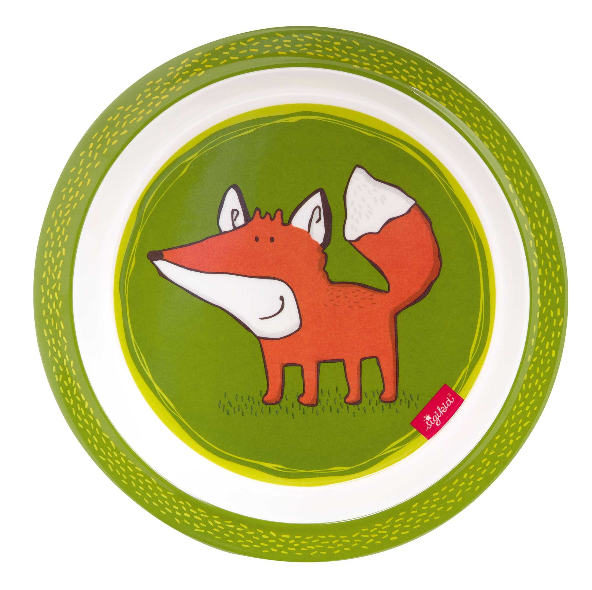 Deep children's plate Forest Fox