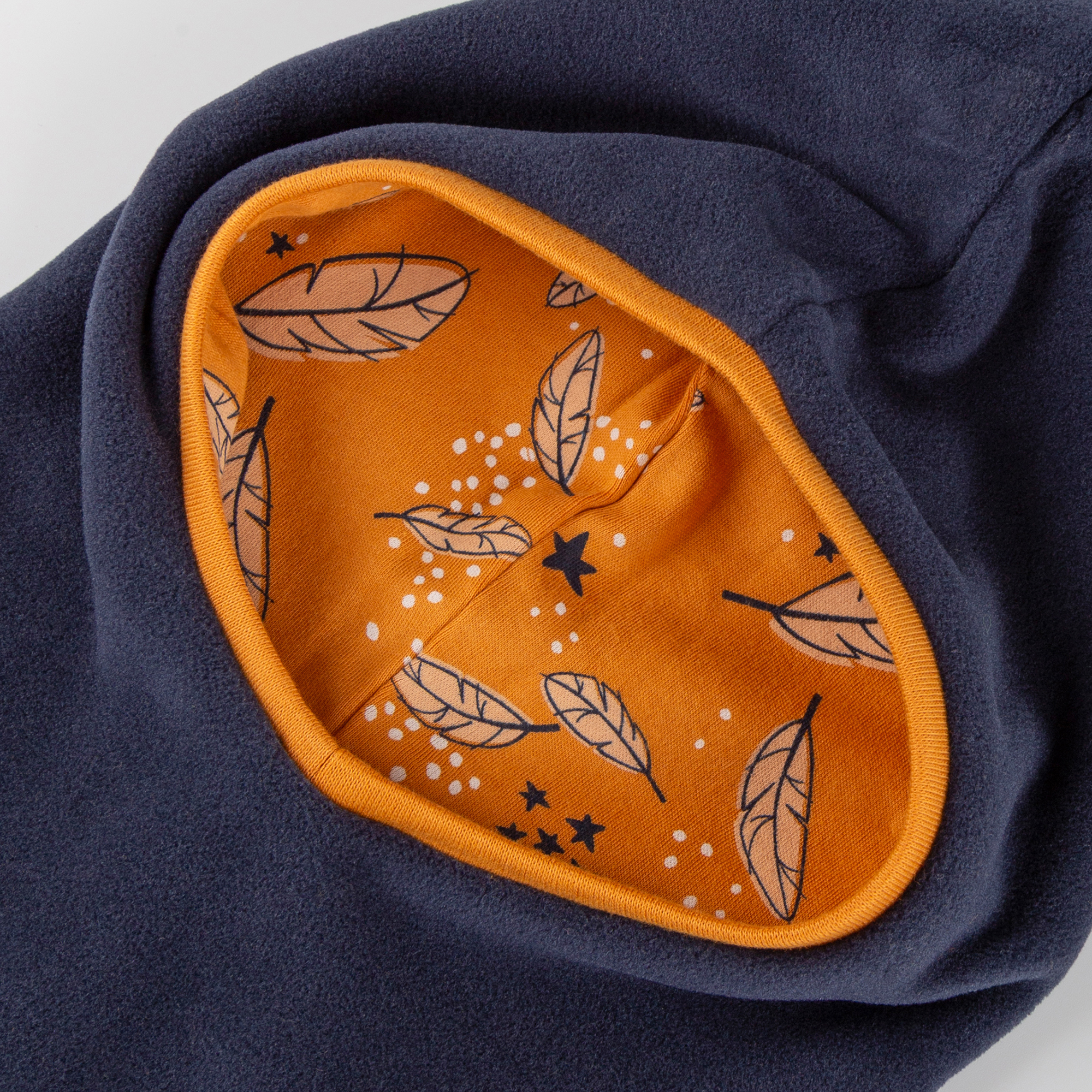 Kinder Schlupf Fleecemütze Magic Owl, dunkelblau Kinder Schlupf Fleecemütze Magic Owl, dunkelblau