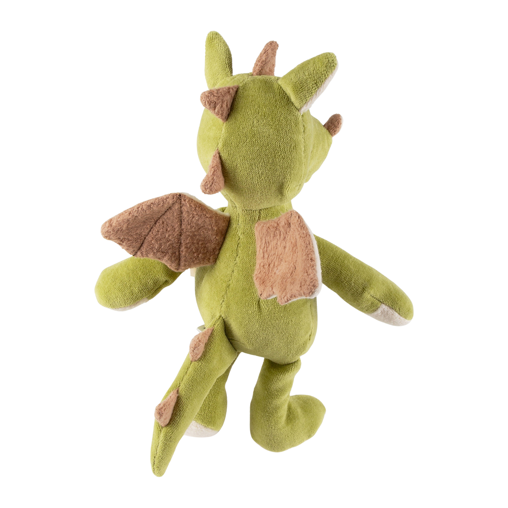Organic soft toy dragon, Green