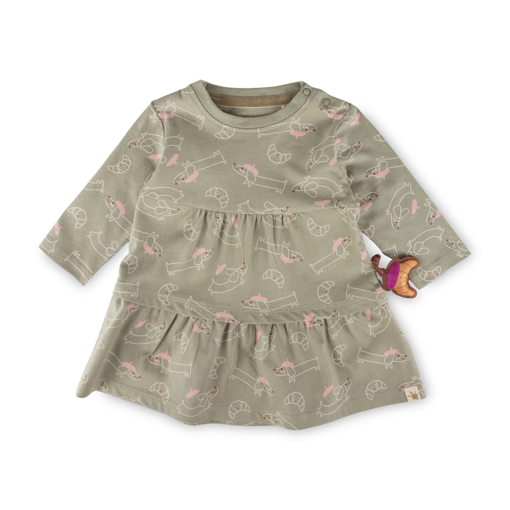 Baby Stufenkleid bedruckt, Petit Croissant