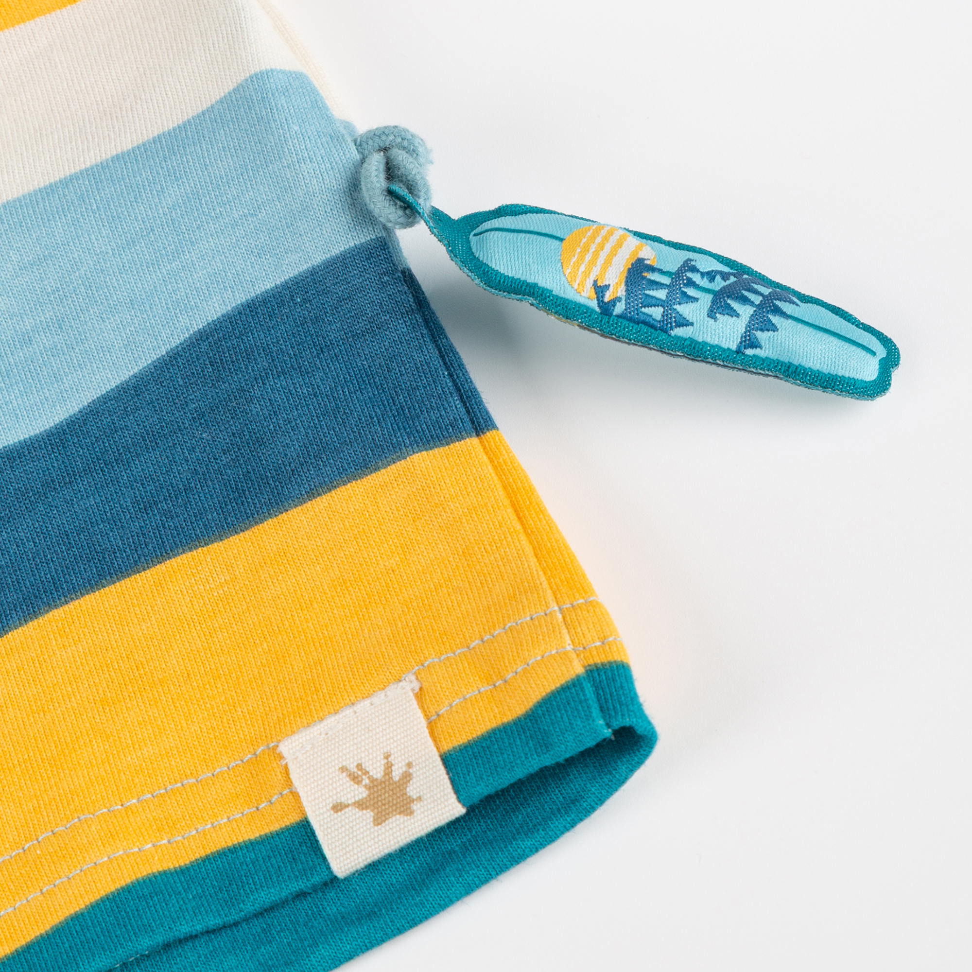 Striped children's T-shirt, Blue & Bright