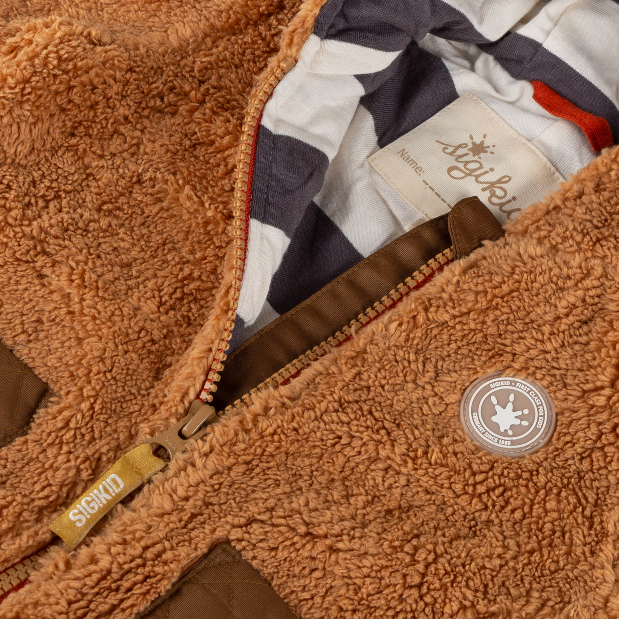 Baby Sherpa Fleeceoverall Winterbär, braun