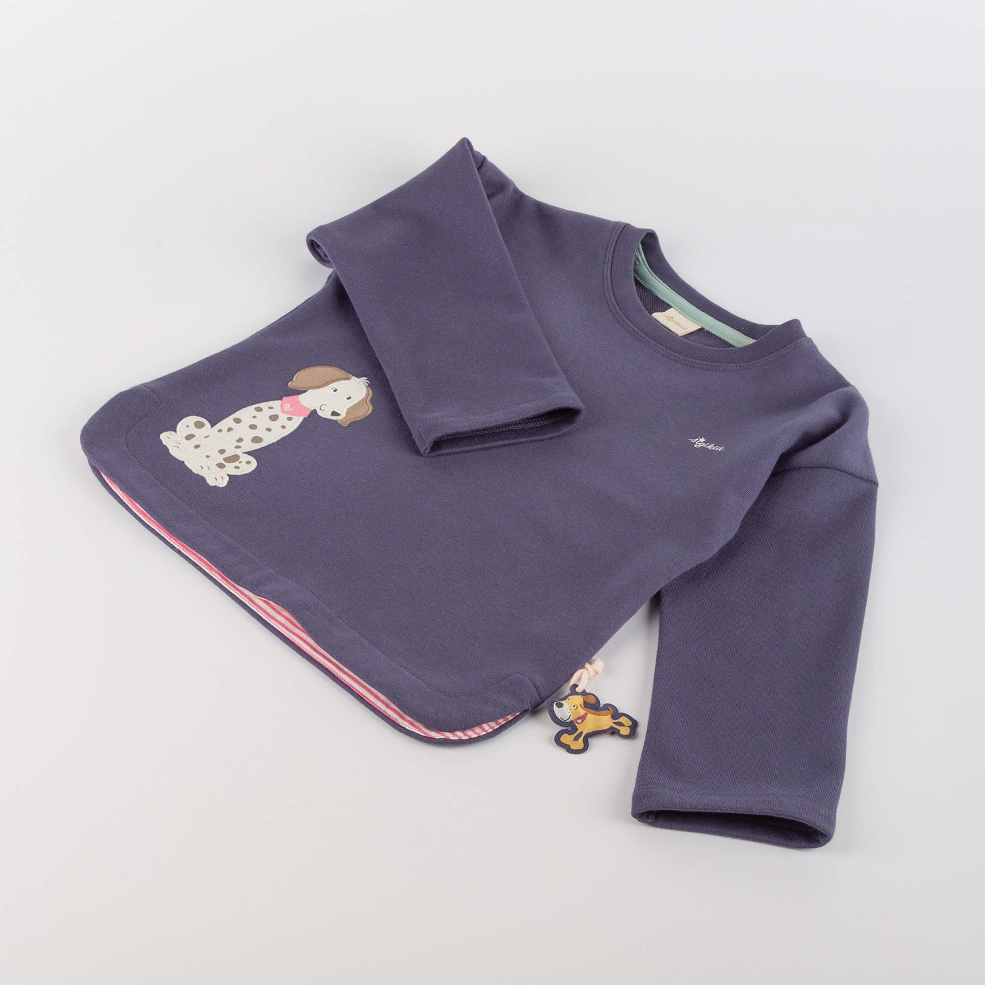 Blaues Kinder Sweatshirt, Hund Funny Dog Blaues Kinder Sweatshirt, Hund Funny Dog