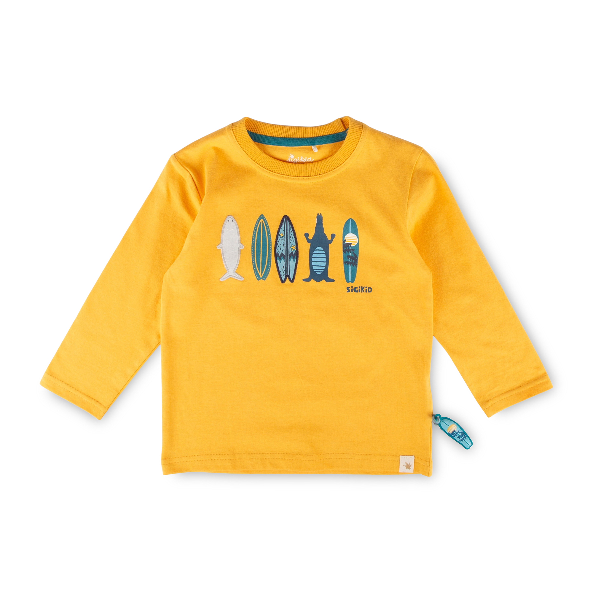 Children's long sleeve Tee Surfing, Blue & Bright