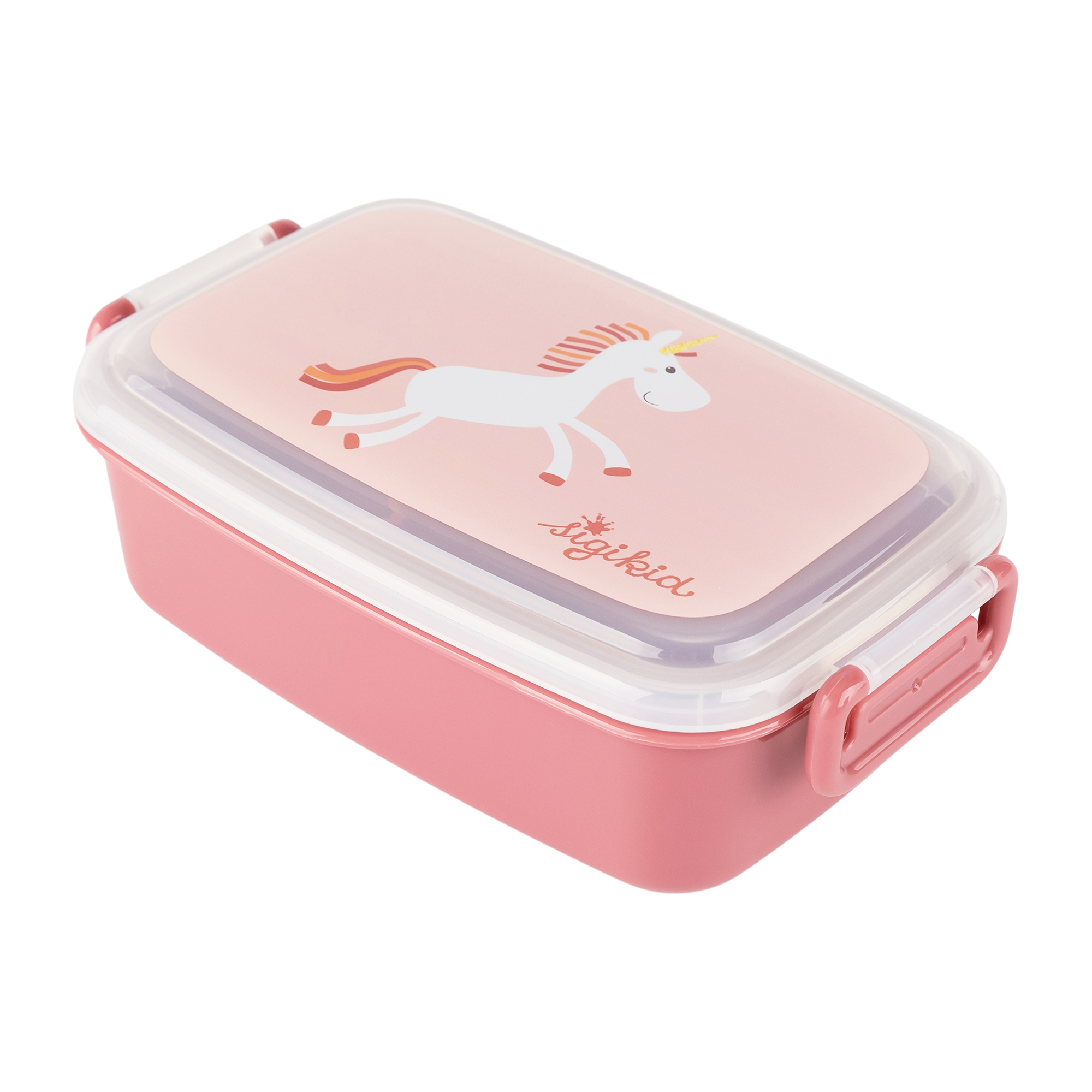 Lunchbox unicorn, removable partition inside