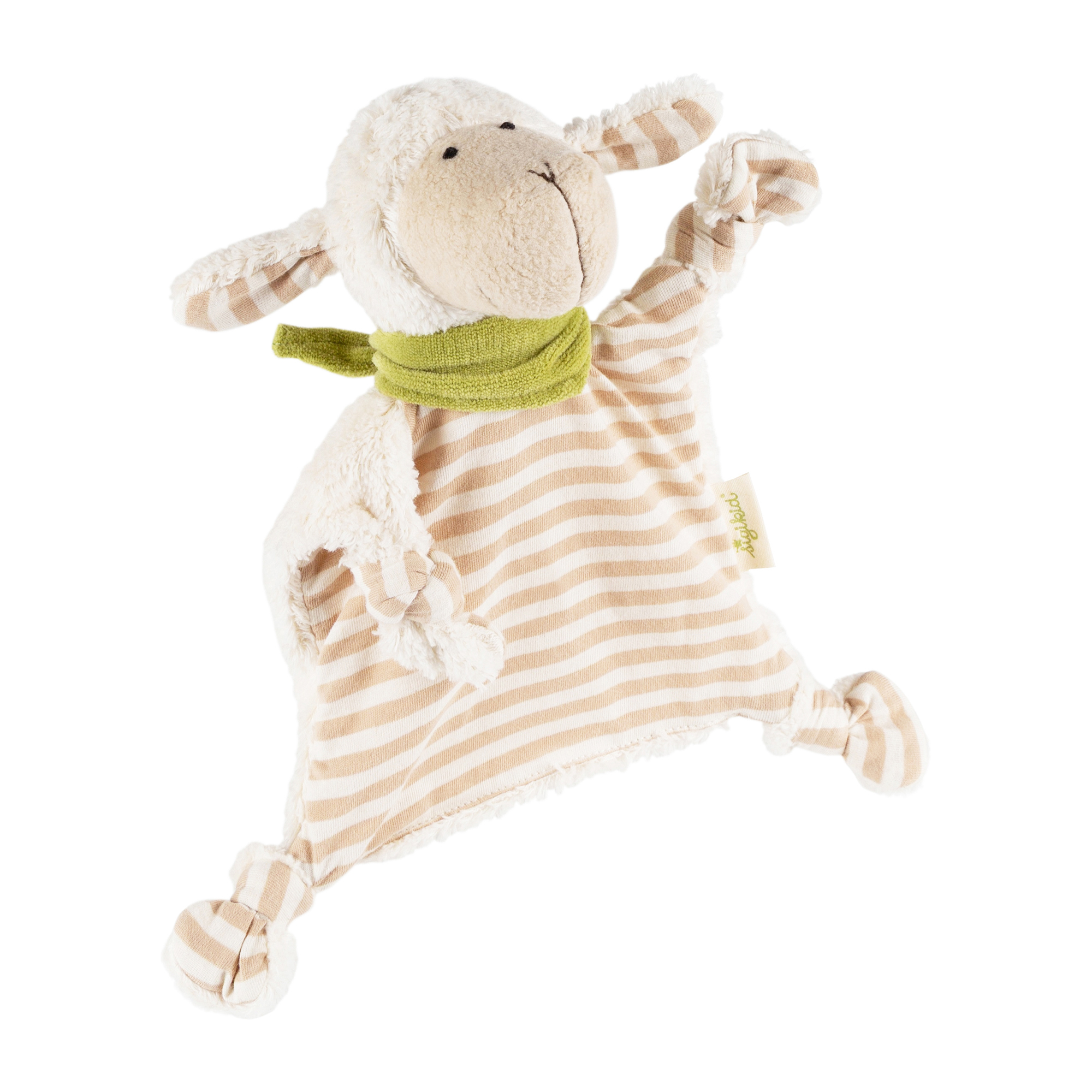 Baby comforter blankie sheep, organic cotton & virgin wool, Pure Collection