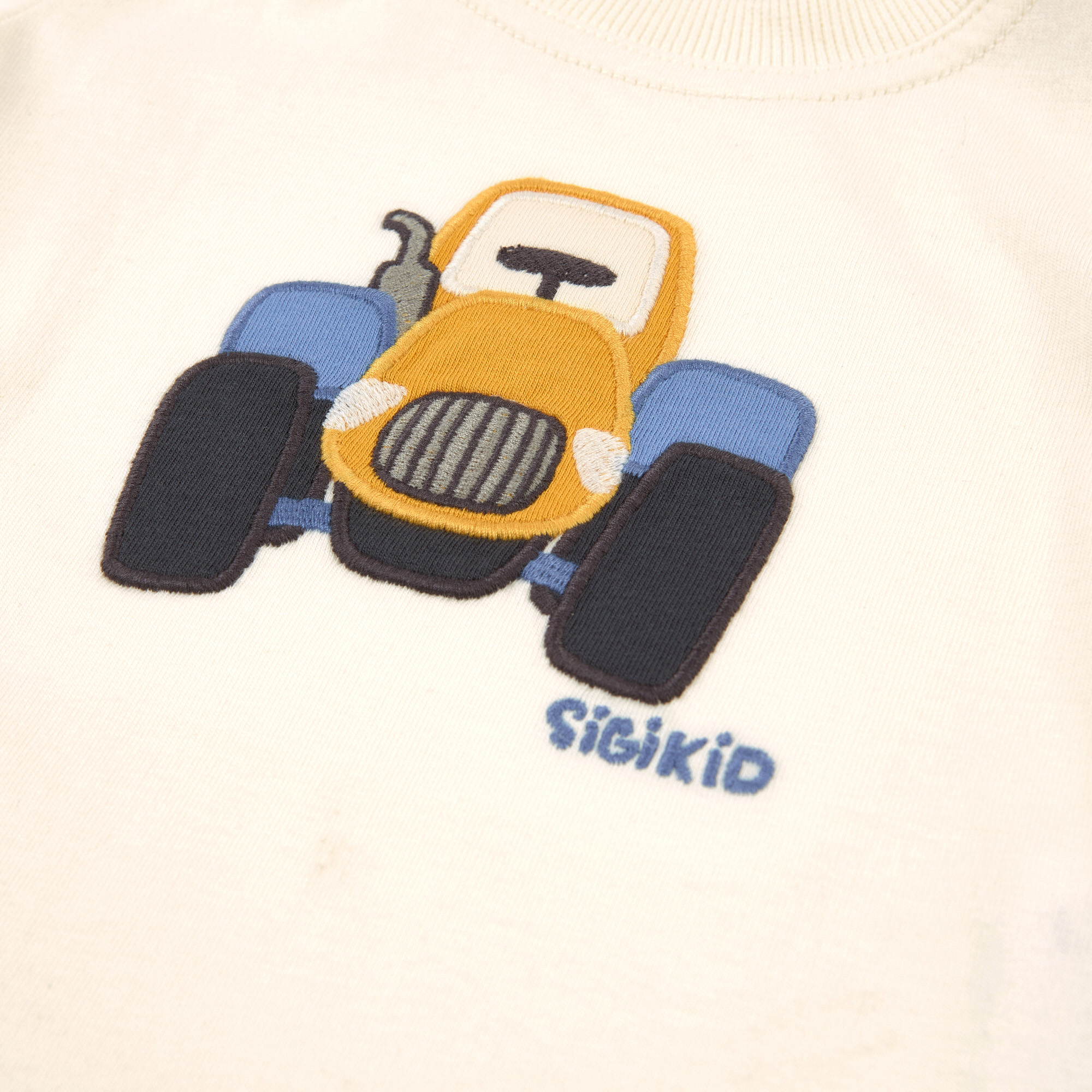 Baby T-Shirt Traktor, cremeweiß
