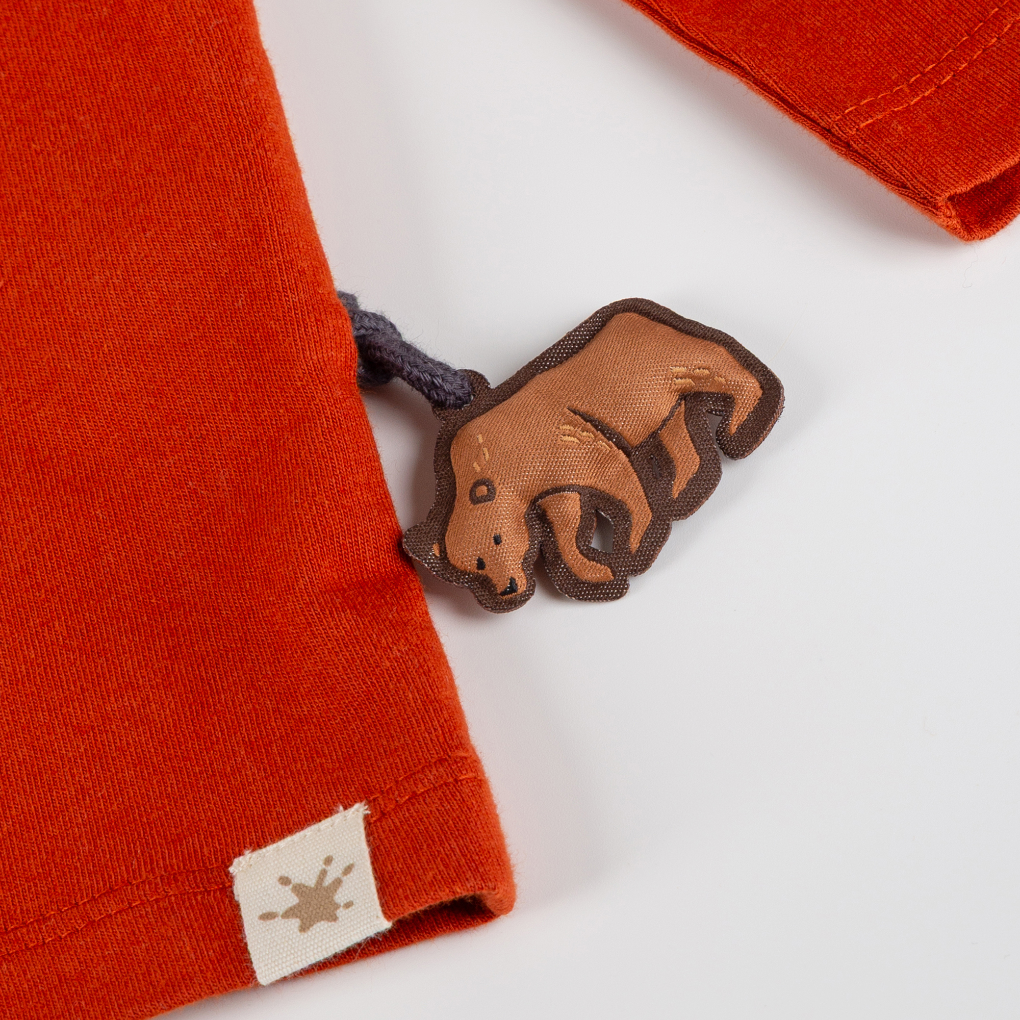 Kinder Langarmshirt Winterbär, rot