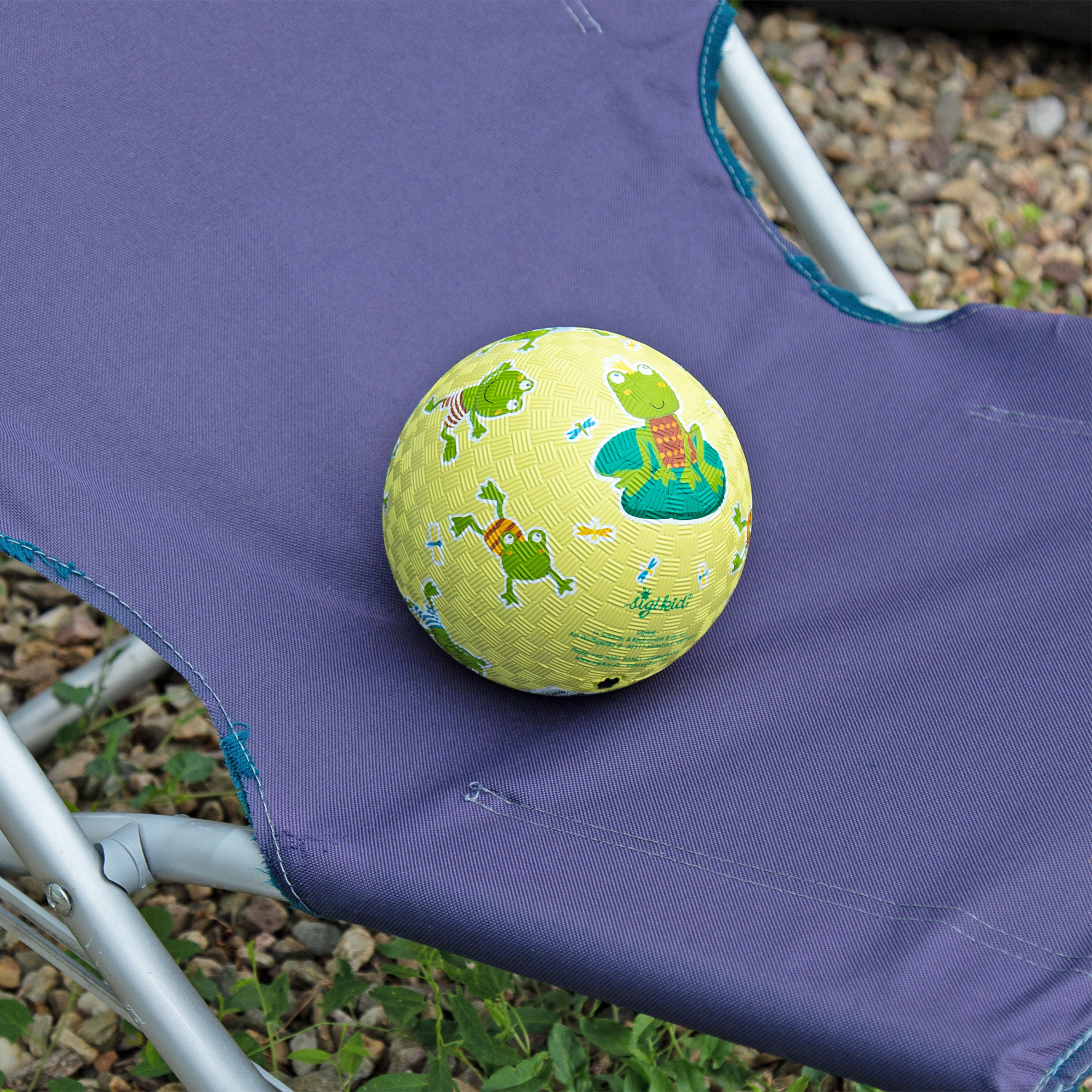 Rubber ball frog, small size, green Rubber ball frog, small size, green