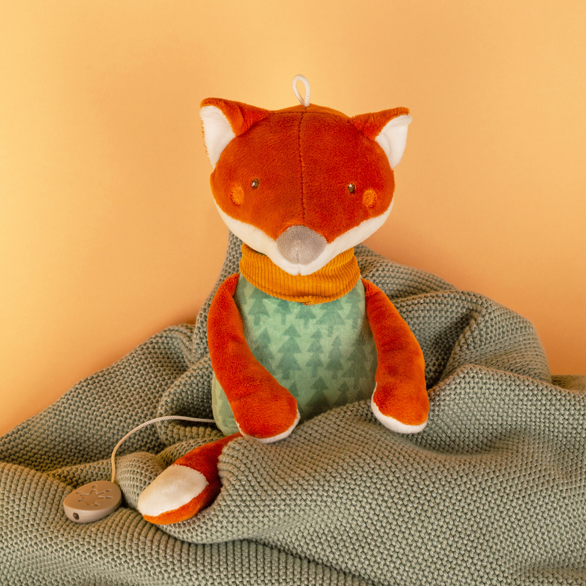 Musical baby soft toy fox, Wolly Wood