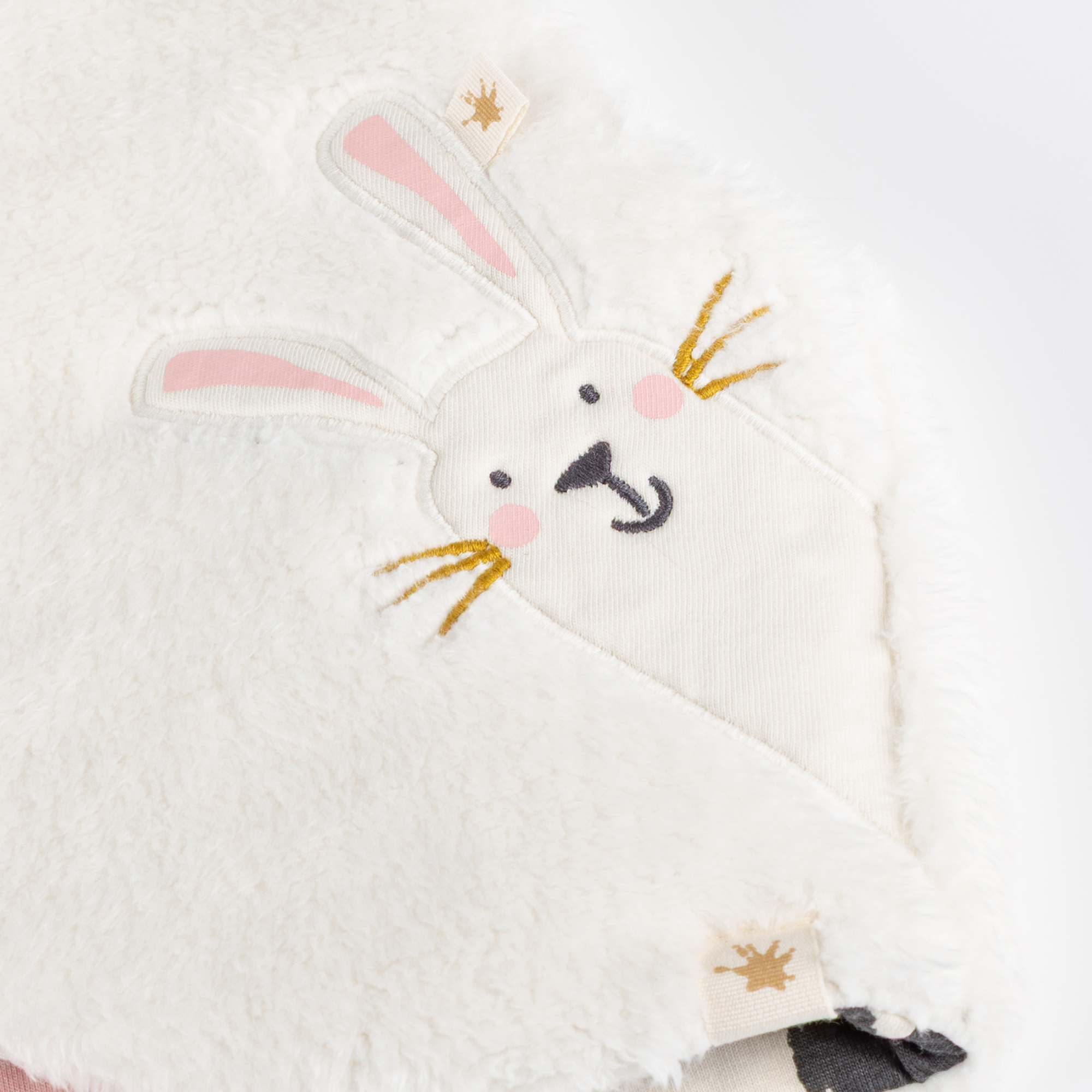 Children's sherpa fleece vest Snow Bunny, lined