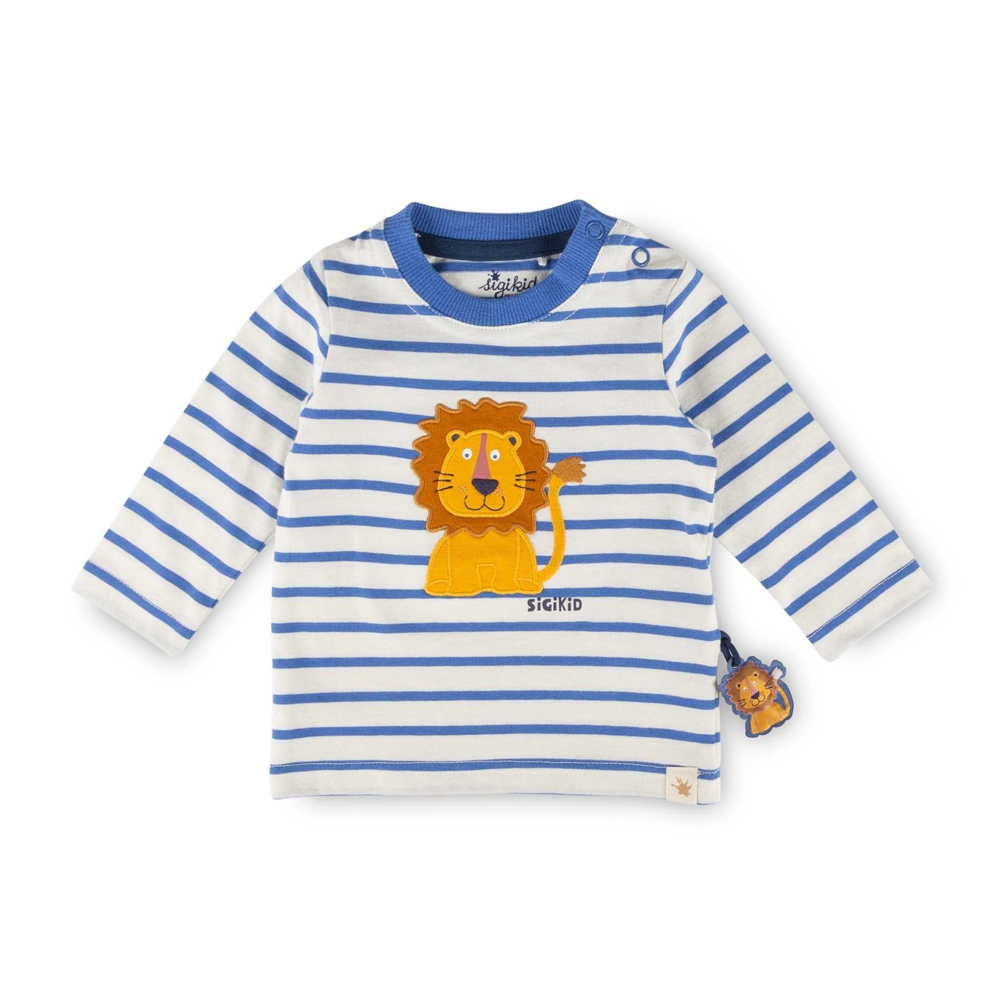 Striped baby long sleeve Tee Tiger & Lion