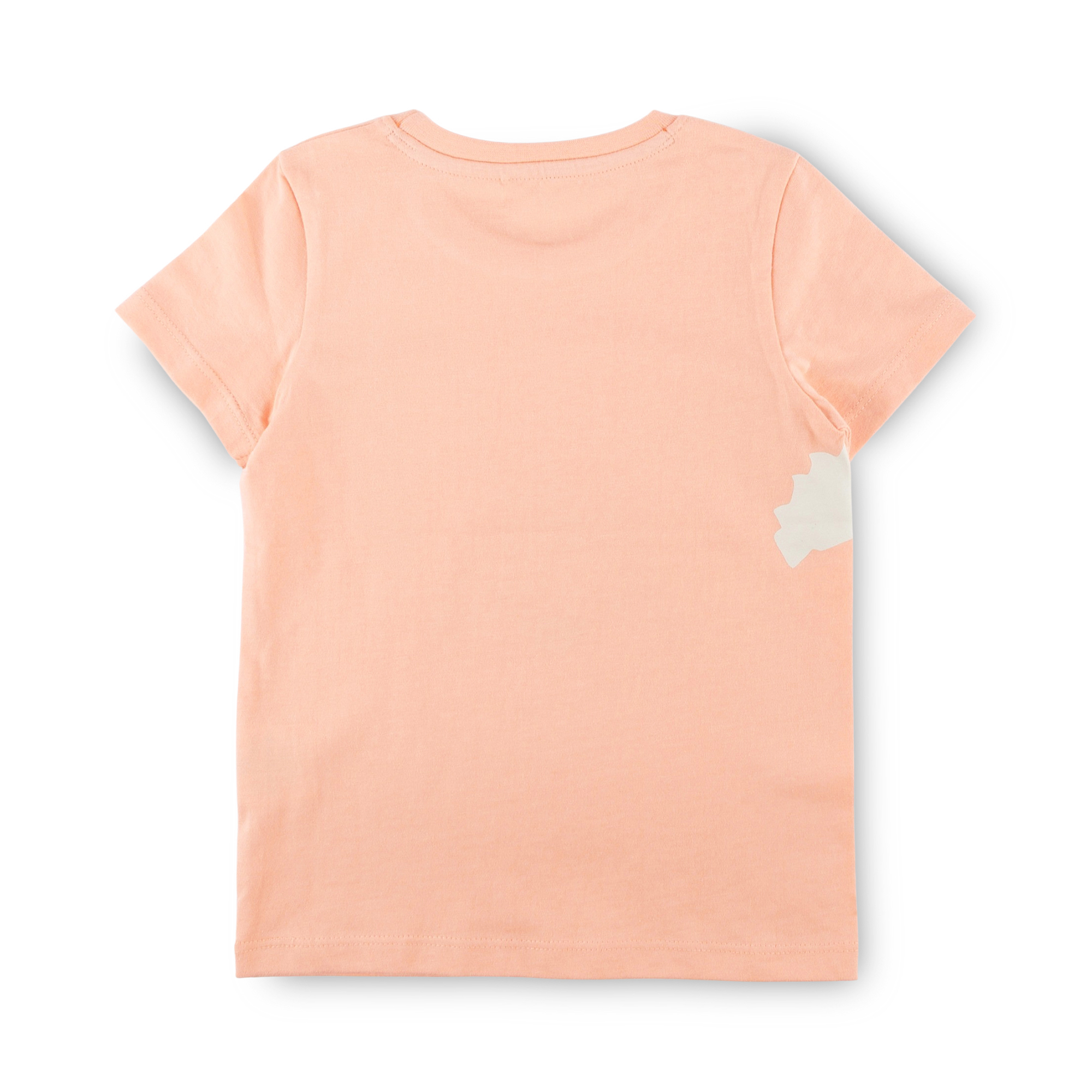 Kurzer Kinder Pyjama Hase, apricot/hellrot