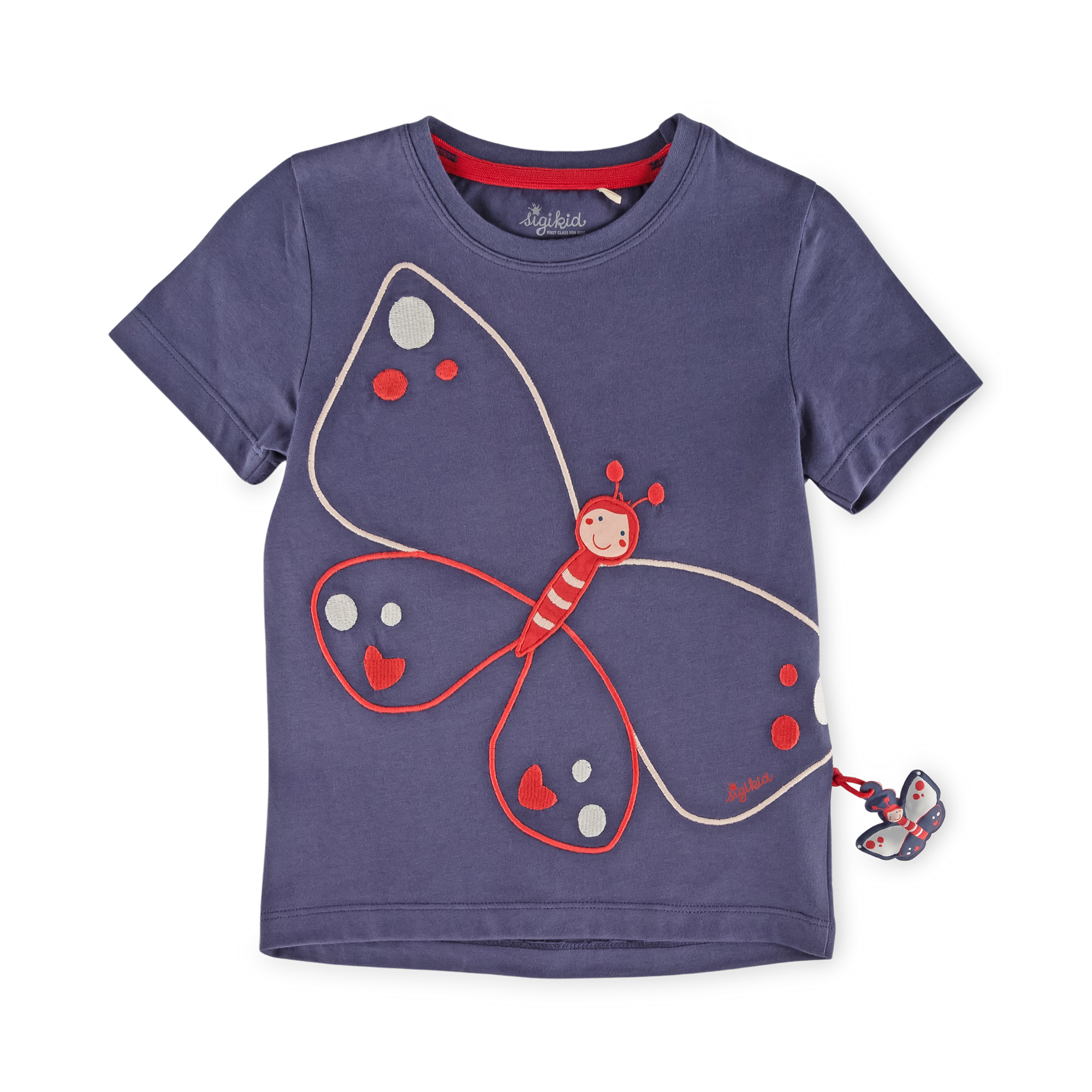 Kinder T-Shirt mit Schmetterling Motiv, blau