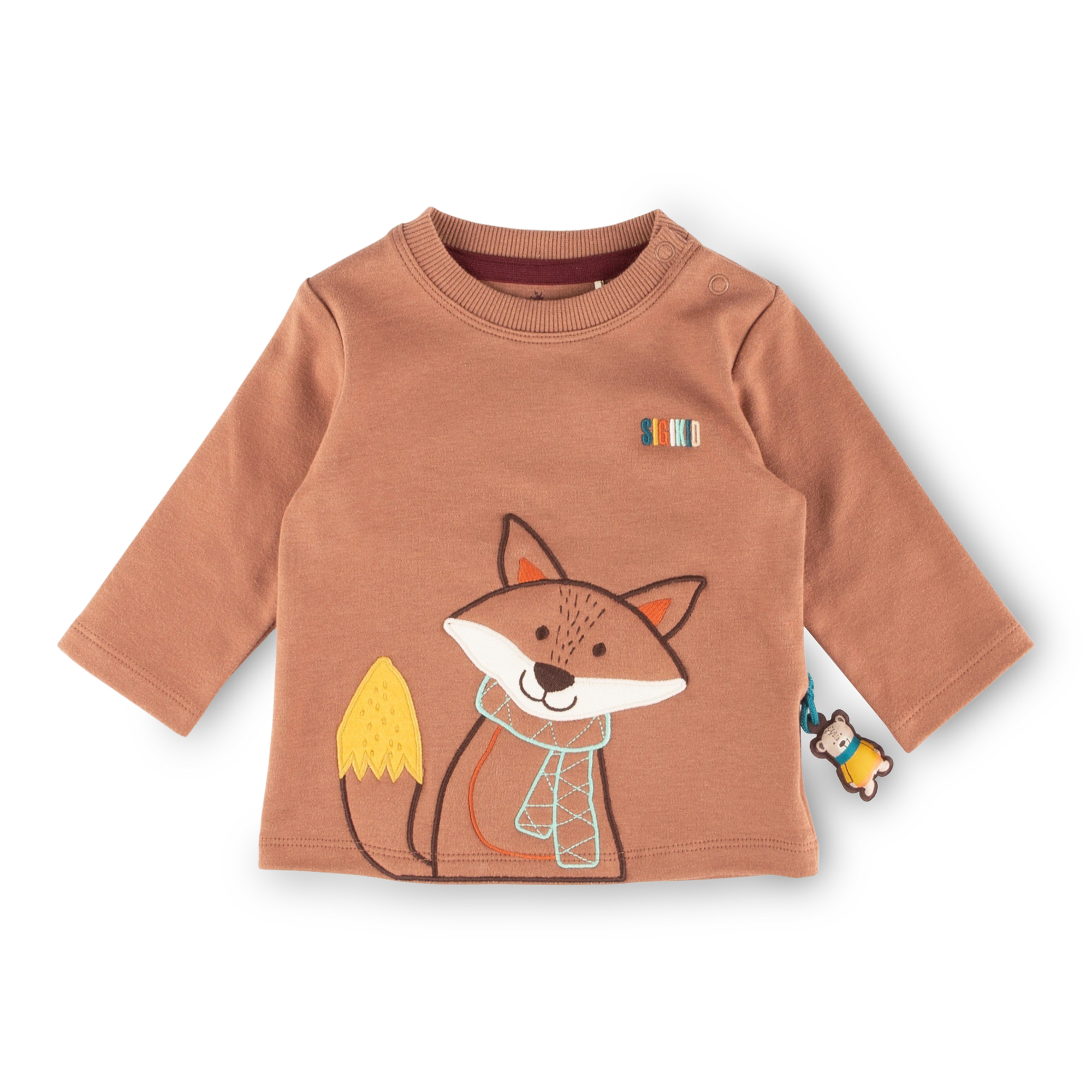 Baby Langarmshirt Fuchs, braun