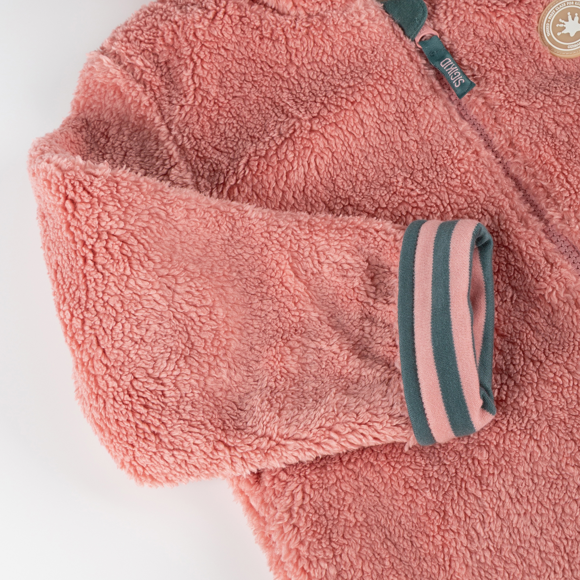 Hooded teddy fleece jacket Pony Love, lined Hooded teddy fleece jacket Pony Love, lined