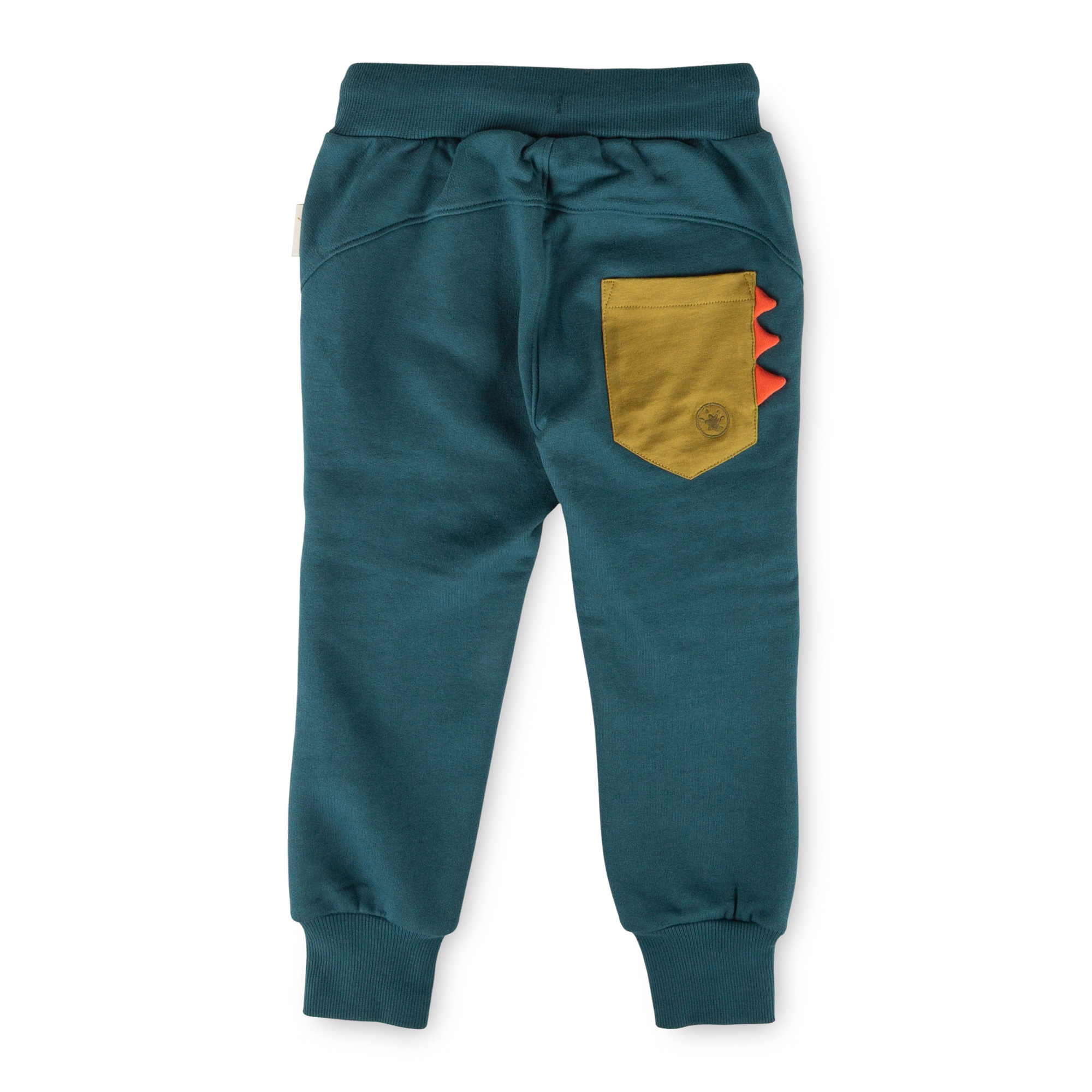 Children's sweat pants teal blue, Dino Fun