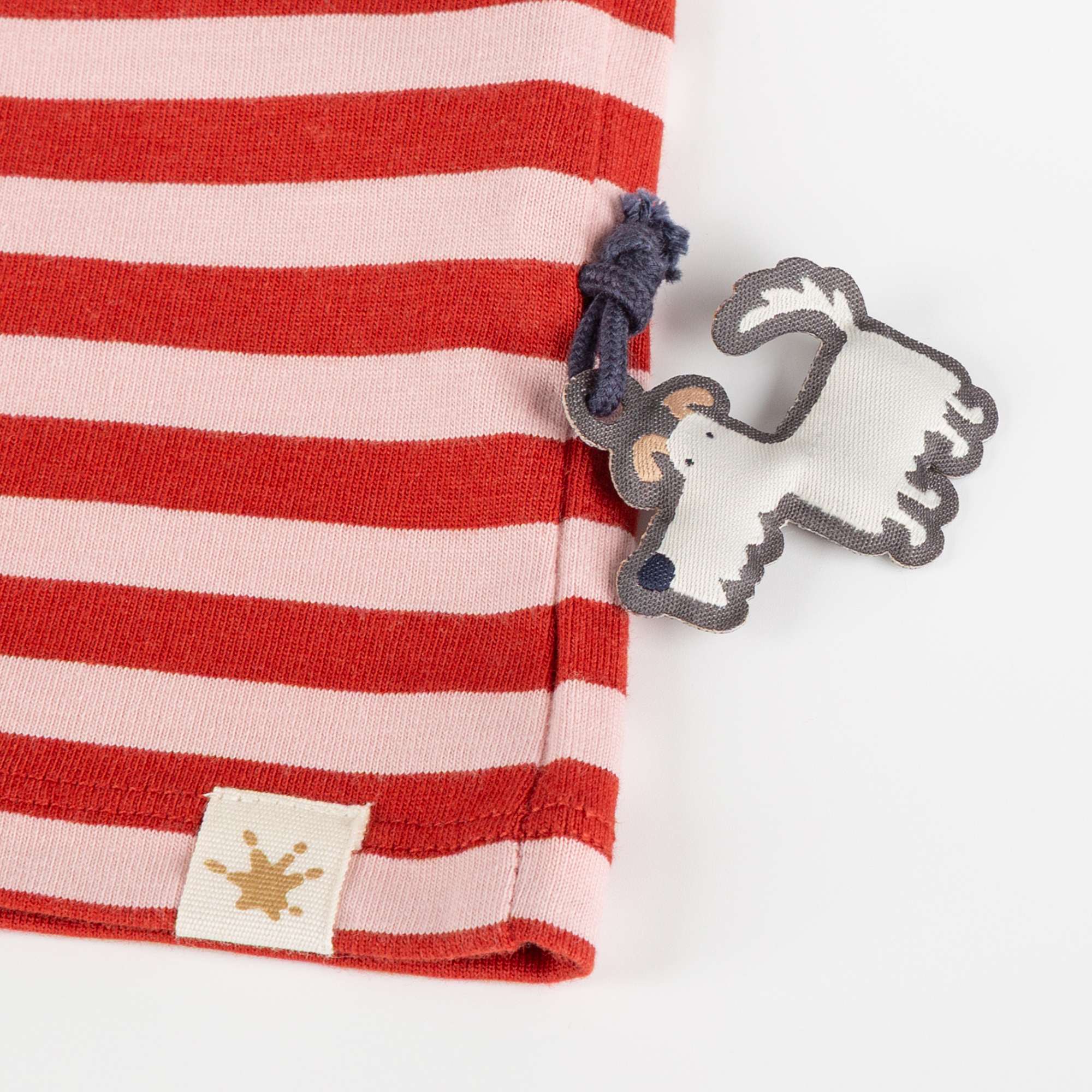 Children's long sleeve Tee fox, red striped