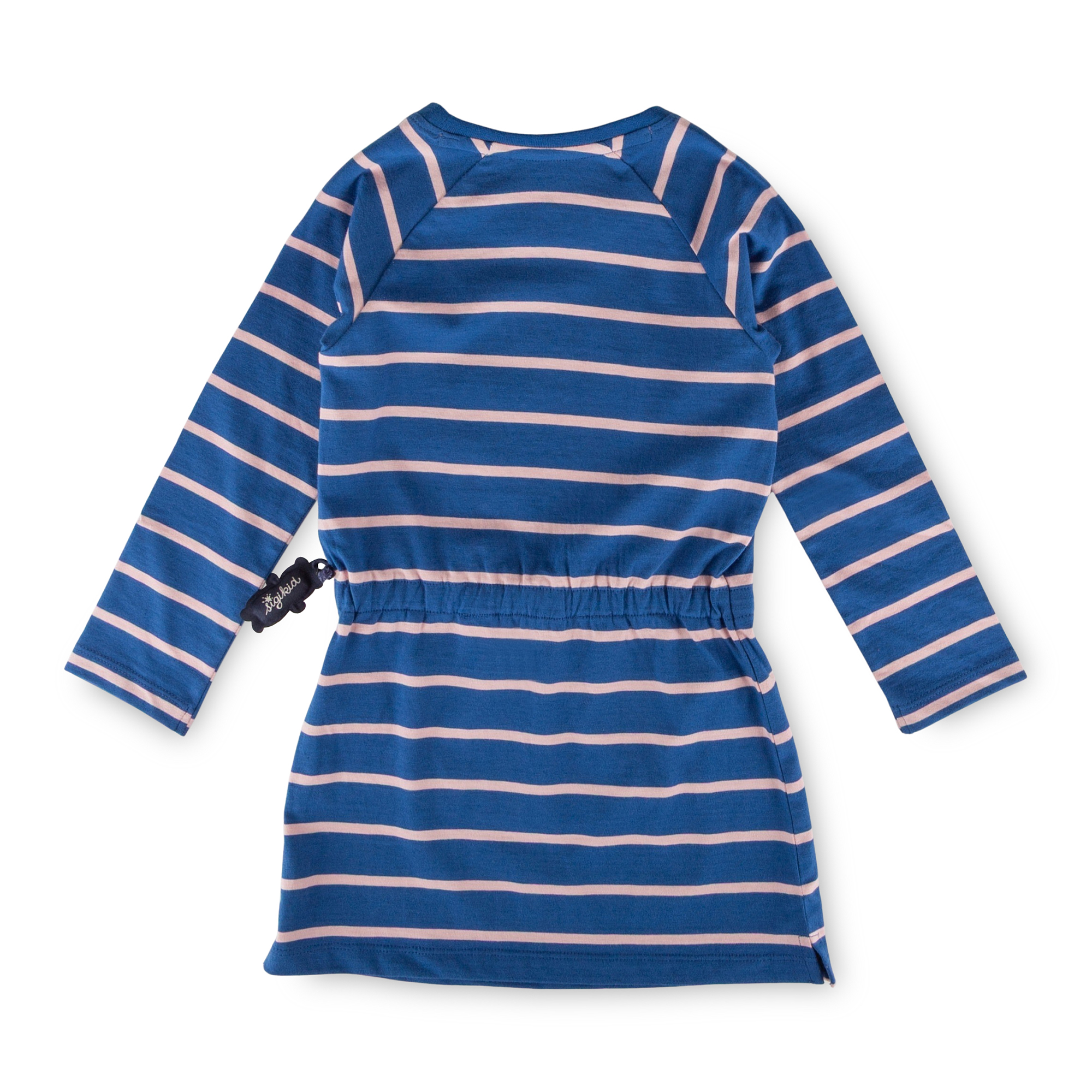 Girls' long-sleeved dress, kangaroo pocket