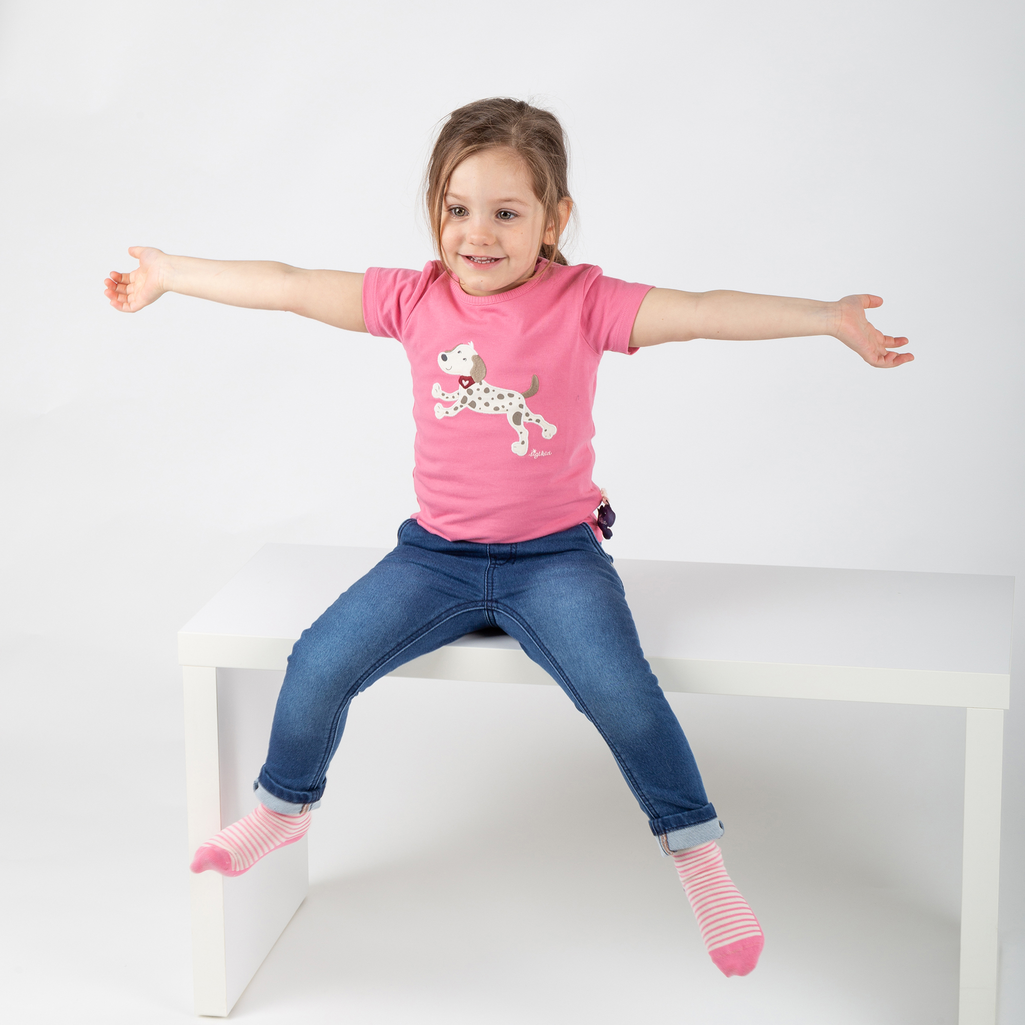 Kinder T-Shirt Hund Funny Dog, rosa Kinder T-Shirt Hund Funny Dog, rosa