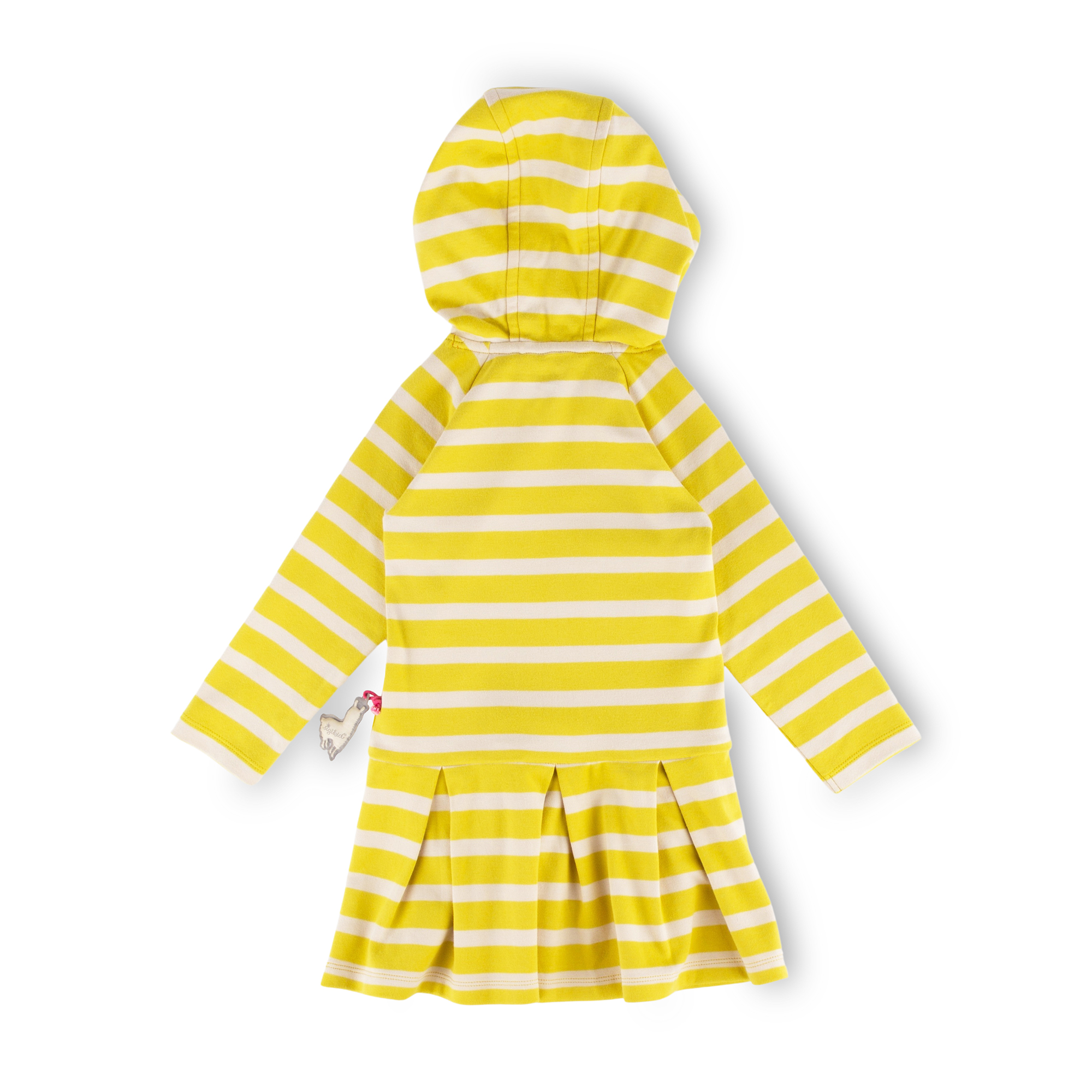 Children's hoody dress Crazy Llama, pleated skirt