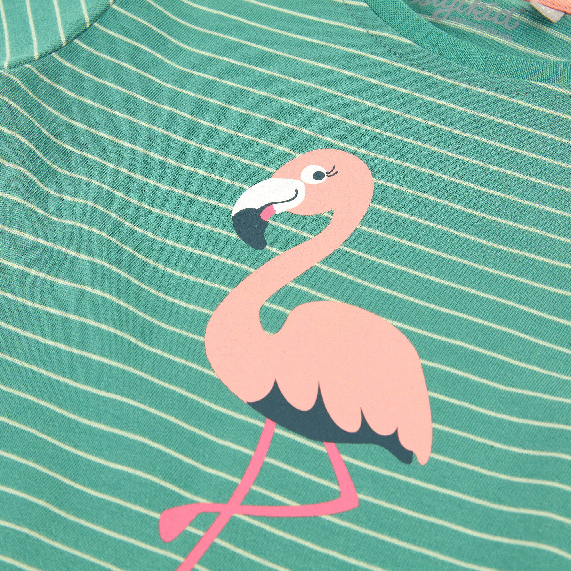 Kinder Schlafanzug Flamingo, rosa-grün