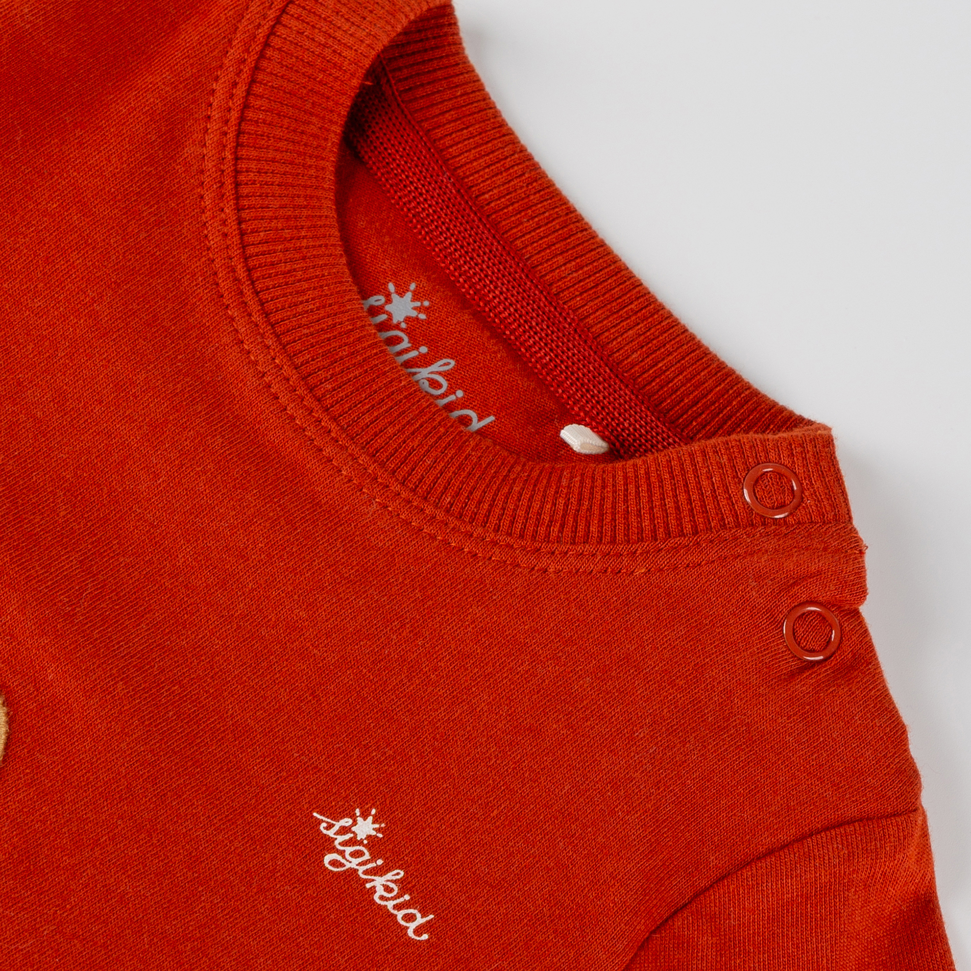 Baby Langarmshirt Winterbär, rot
